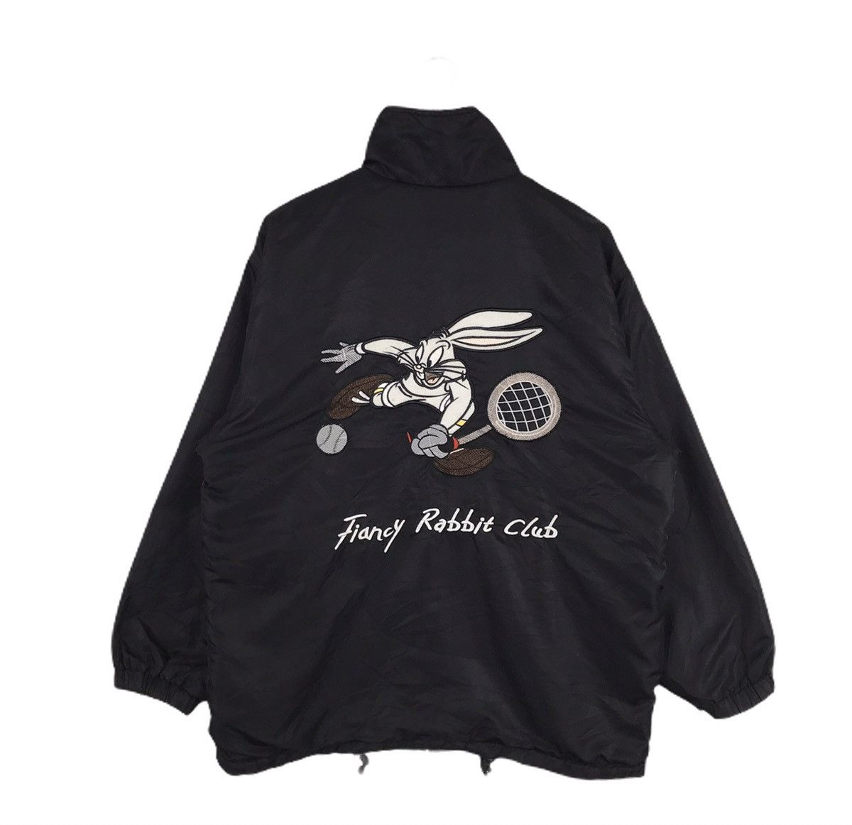 Vintage Vintage Fiancy Rabbit Club Tennis Reversible Fleece Jacket Size US L / EU 52-54 / 3 - 4 Thumbnail
