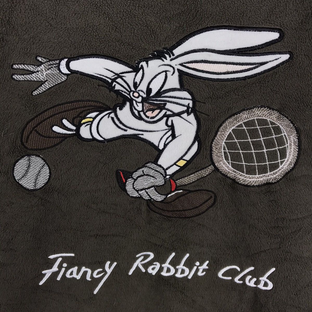 Vintage Vintage Fiancy Rabbit Club Tennis Reversible Fleece Jacket Size US L / EU 52-54 / 3 - 6 Thumbnail