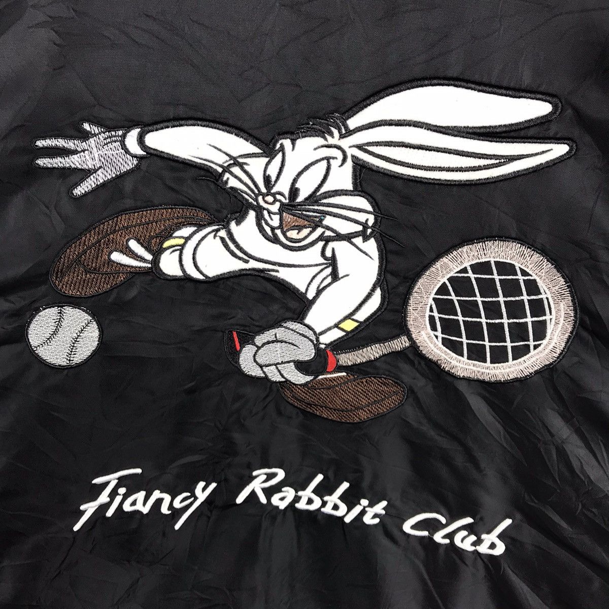 Vintage Vintage Fiancy Rabbit Club Tennis Reversible Fleece Jacket Size US L / EU 52-54 / 3 - 7 Thumbnail