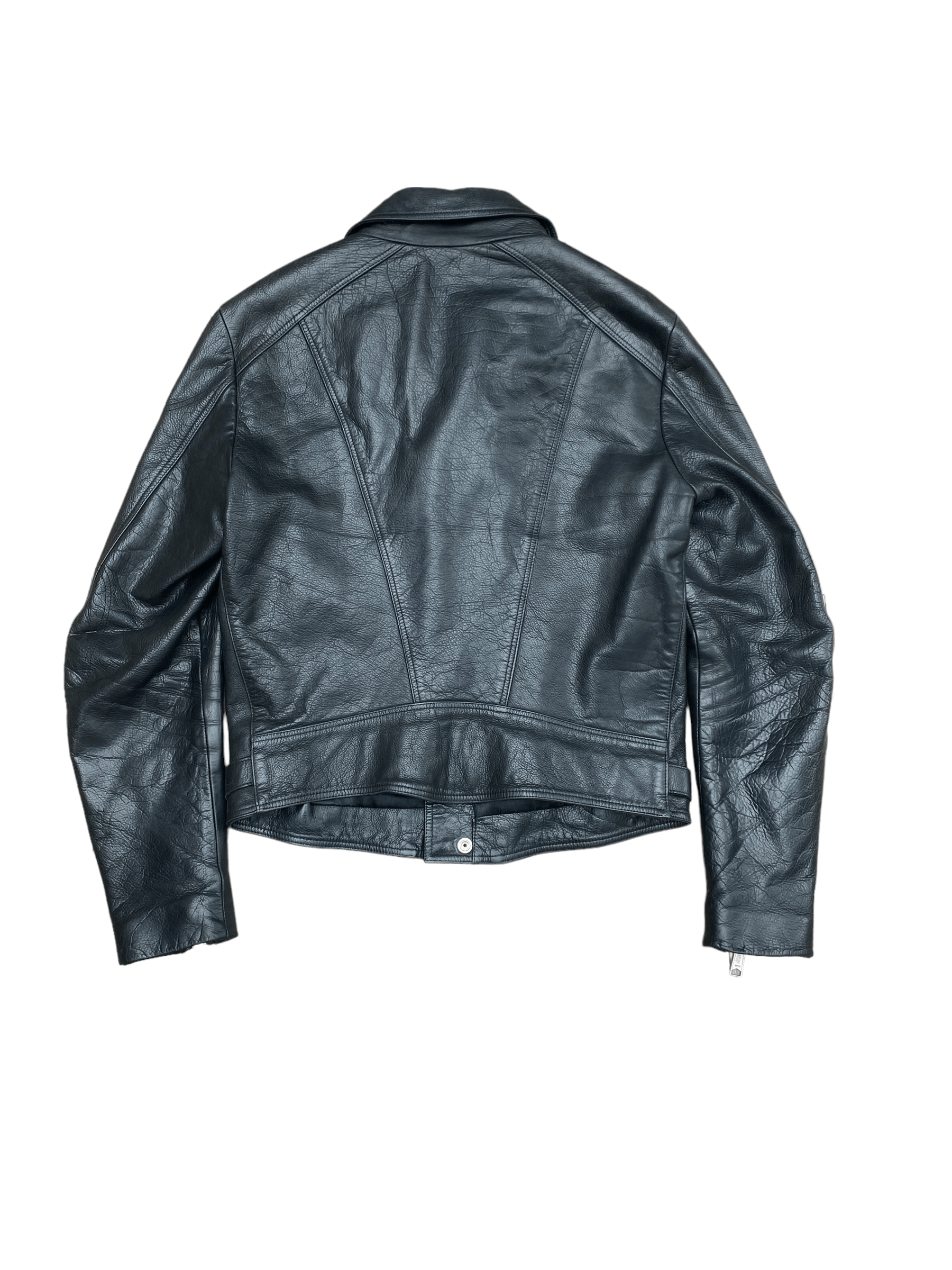 Sandro Black Biker Leather Jacket Size US M / EU 48-50 / 2 - 3 Thumbnail