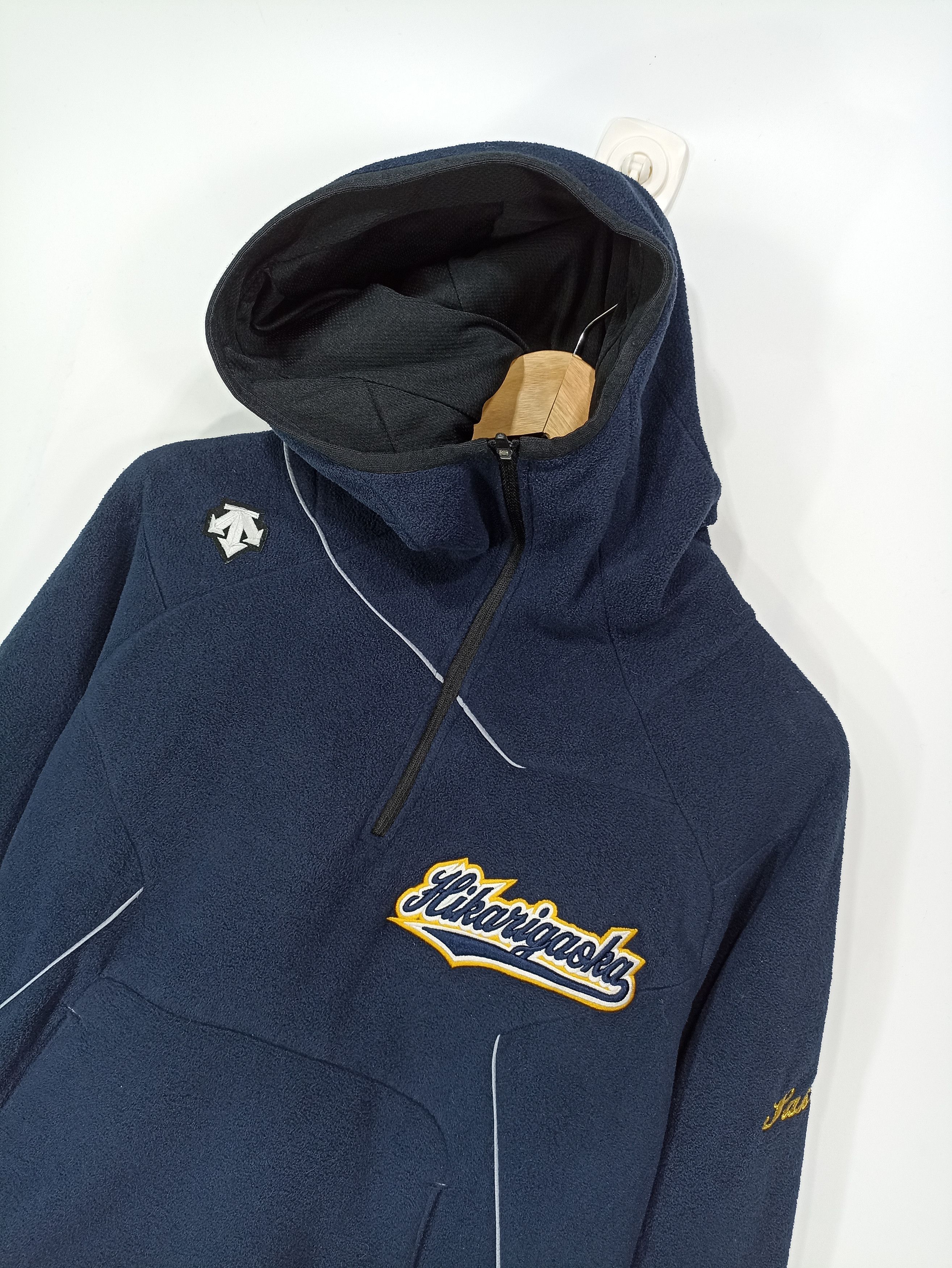 Descente × Japanese Brand × Sports Specialties Fleece Descente Half Zipper Hooded Size US M / EU 48-50 / 2 - 2 Thumbnail
