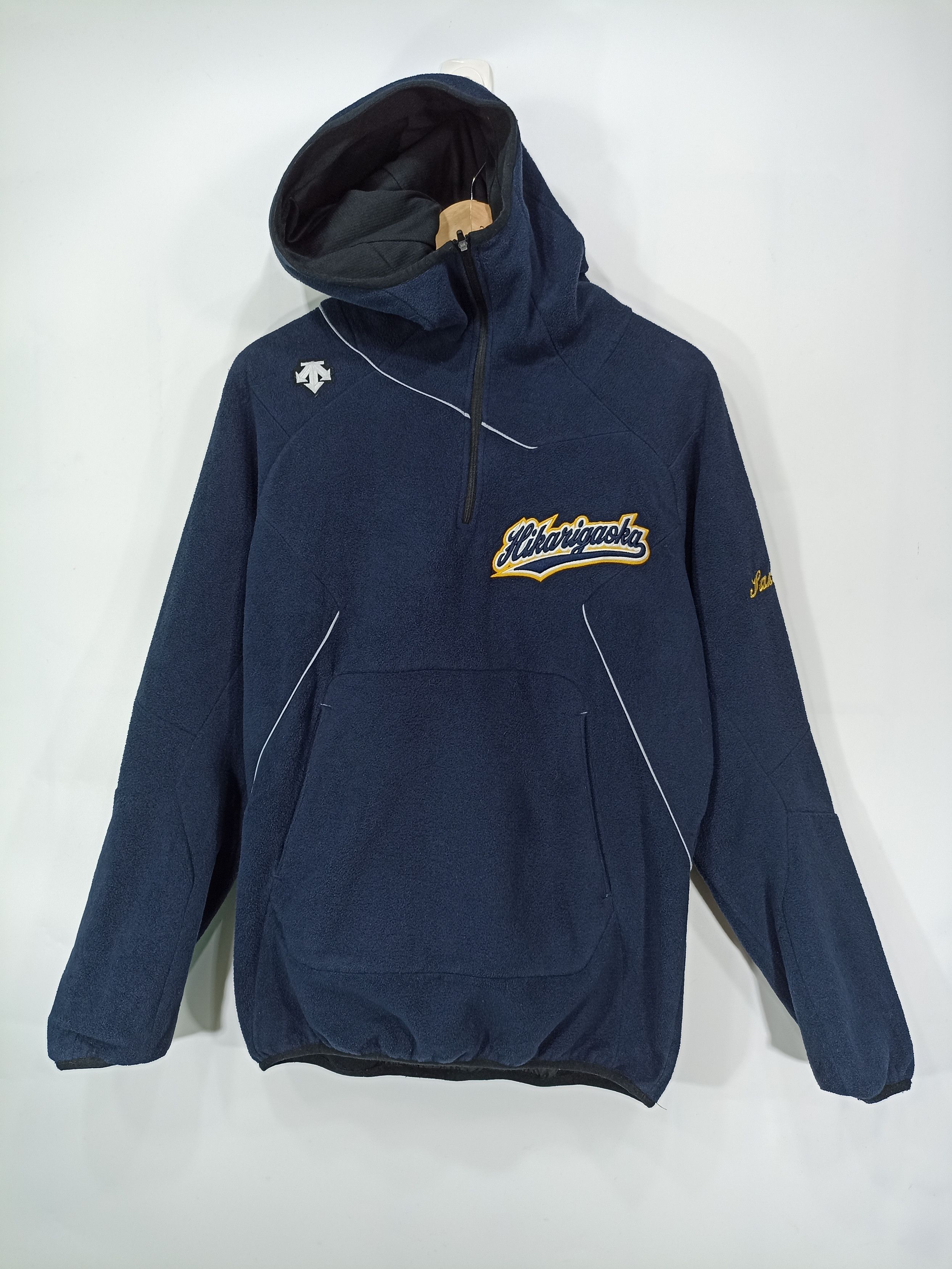 Descente × Japanese Brand × Sports Specialties Fleece Descente Half Zipper Hooded Size US M / EU 48-50 / 2 - 1 Thumbnail