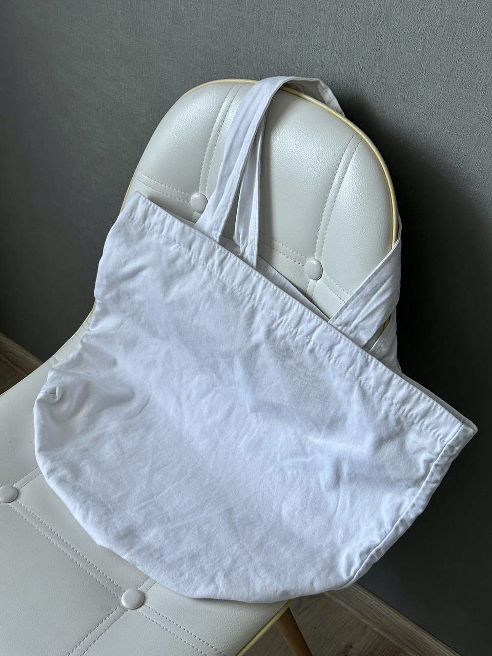 Guidi Guidi White Cotton Big Logo Tote Bag Size ONE SIZE - 2 Thumbnail