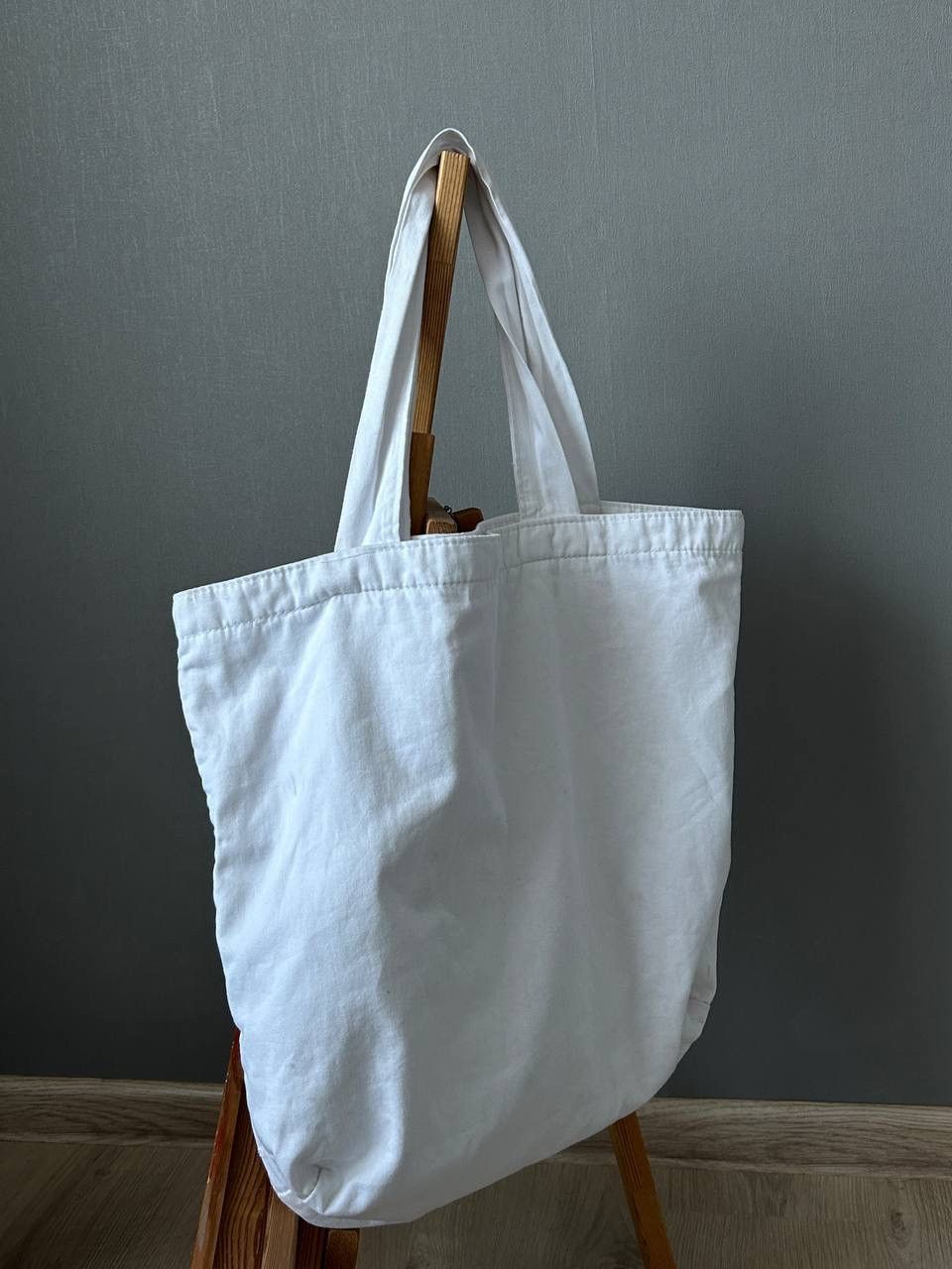 Guidi Guidi White Cotton Big Logo Tote Bag Size ONE SIZE - 6 Thumbnail
