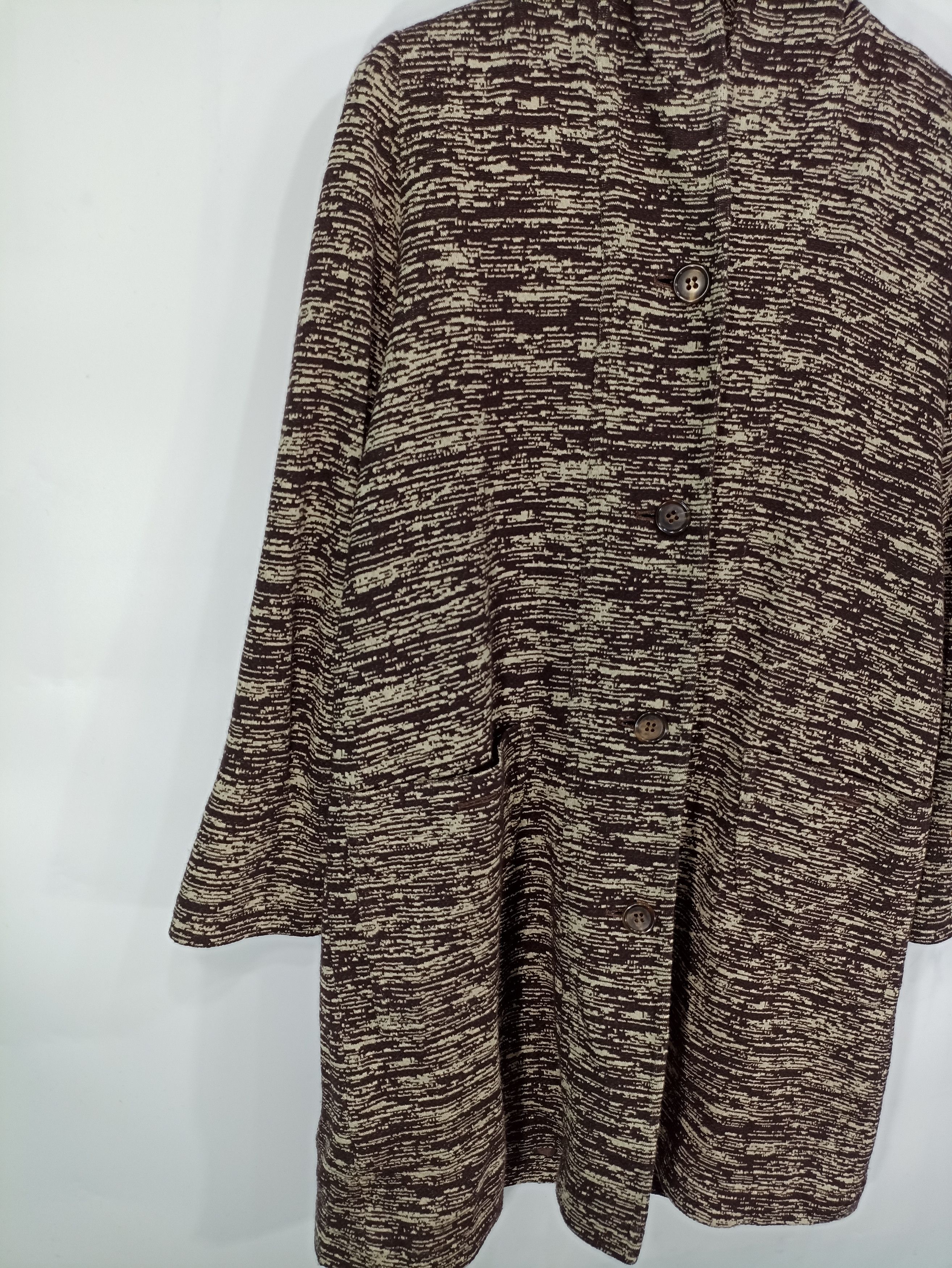 Japanese Brand Vintage Sashe Long Cardigan Wool Lightweight Size US L / EU 52-54 / 3 - 3 Thumbnail
