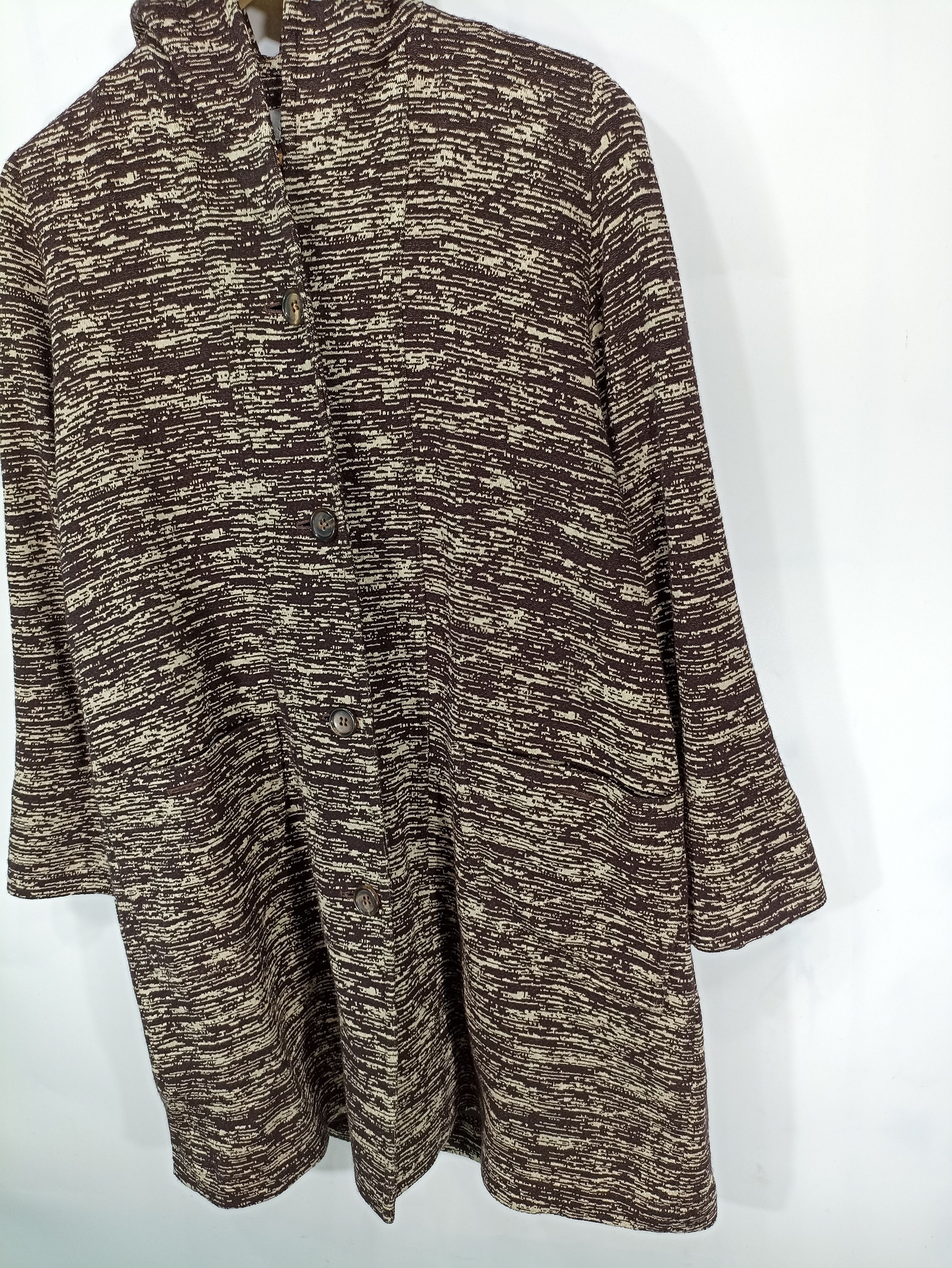 Japanese Brand Vintage Sashe Long Cardigan Wool Lightweight Size US L / EU 52-54 / 3 - 2 Thumbnail