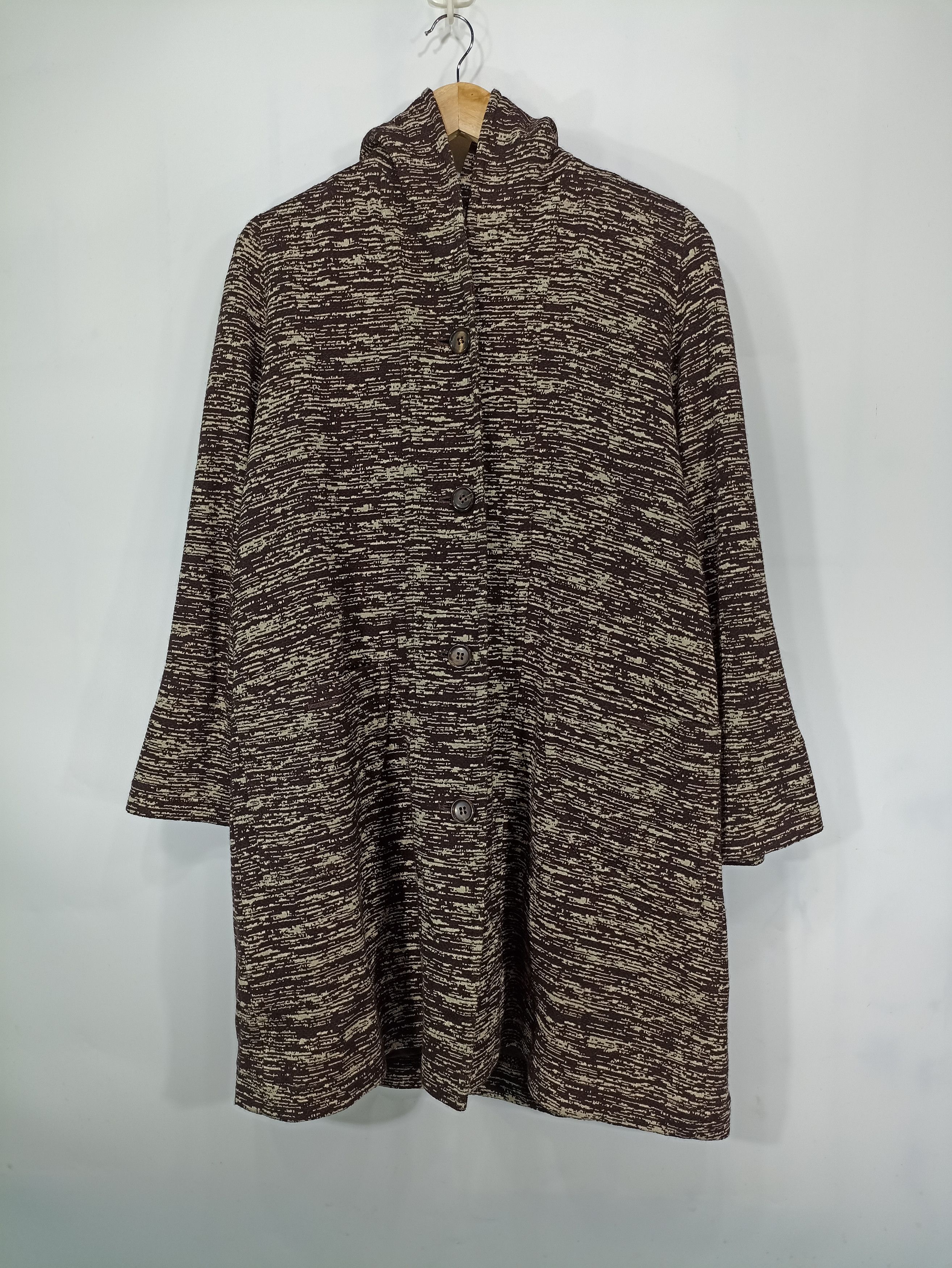 Japanese Brand Vintage Sashe Long Cardigan Wool Lightweight Size US L / EU 52-54 / 3 - 1 Thumbnail