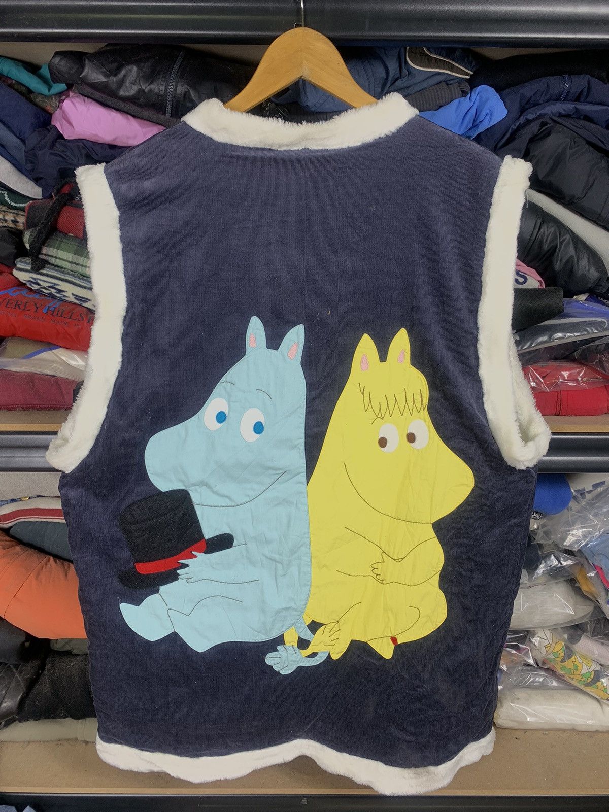 Cartoon Network Vintage 1990 Lulumi Moomin Linning Sherpa Kimono Vest Size US M / EU 48-50 / 2 - 1 Thumbnail