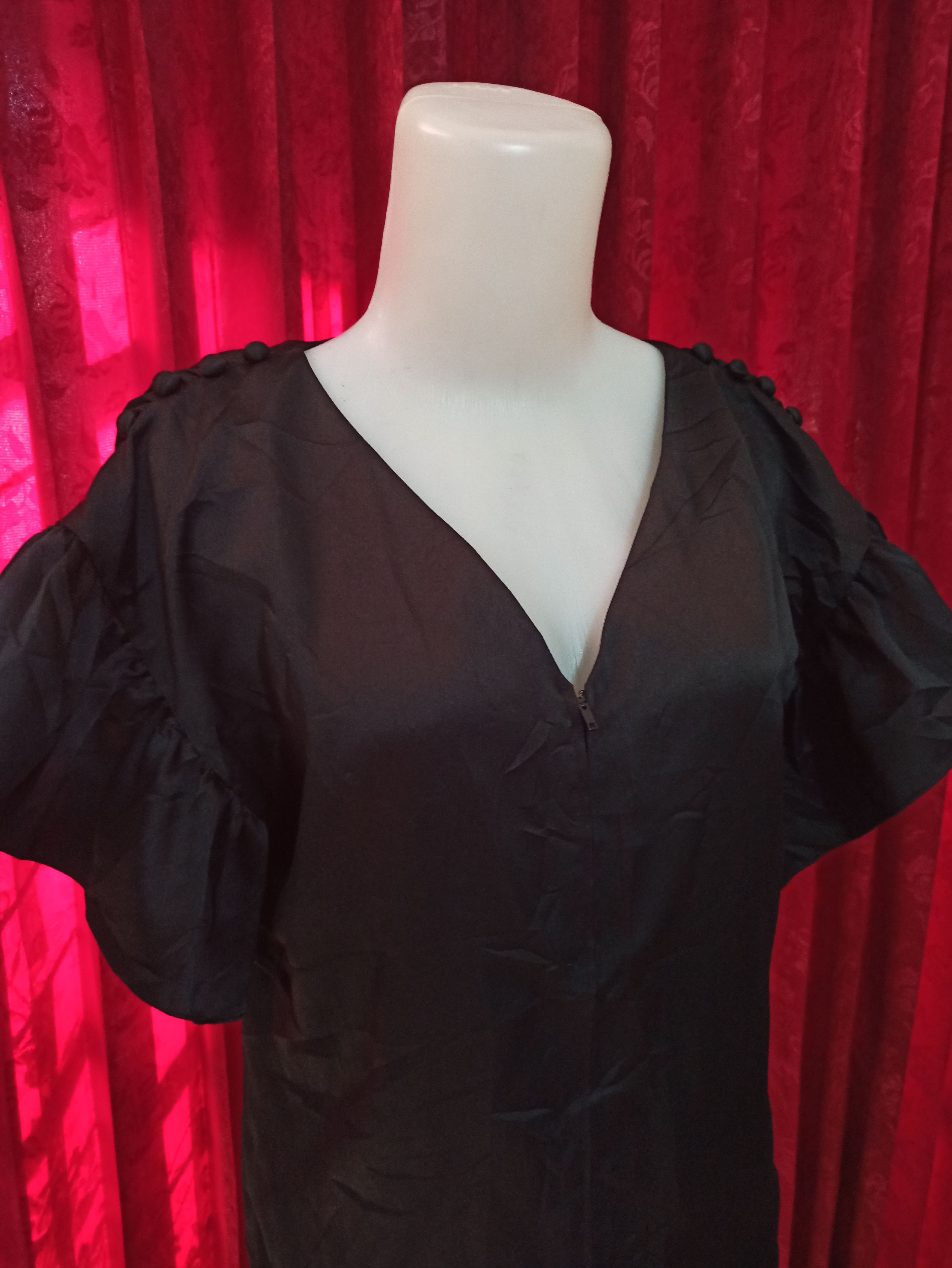 Karl Lagerfeld Vintage Y2K Karl Lagerfeld Black Blouse Size S / US 4 / IT 40 - 4 Thumbnail
