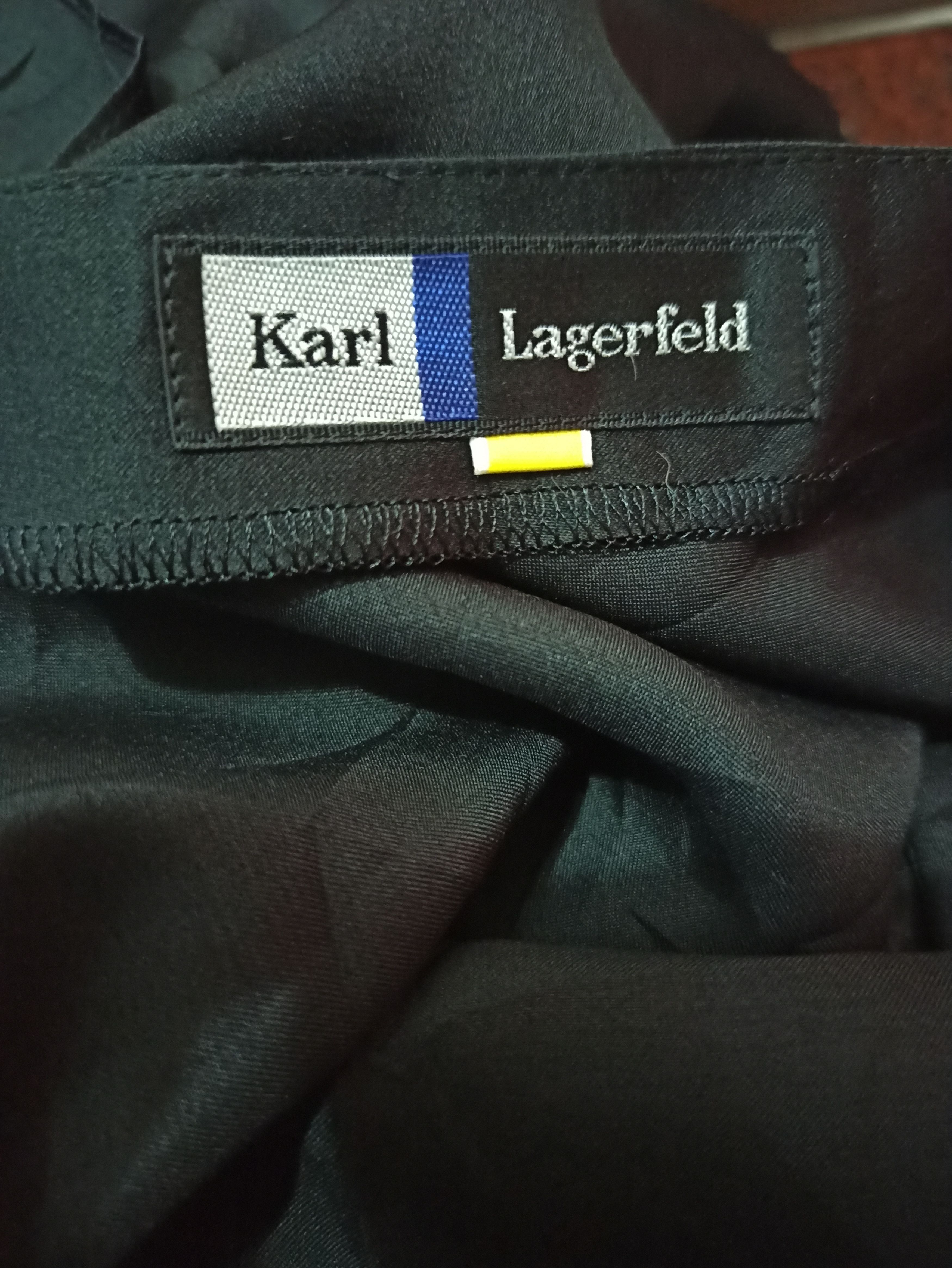 Karl Lagerfeld Vintage Y2K Karl Lagerfeld Black Blouse Size S / US 4 / IT 40 - 7 Thumbnail