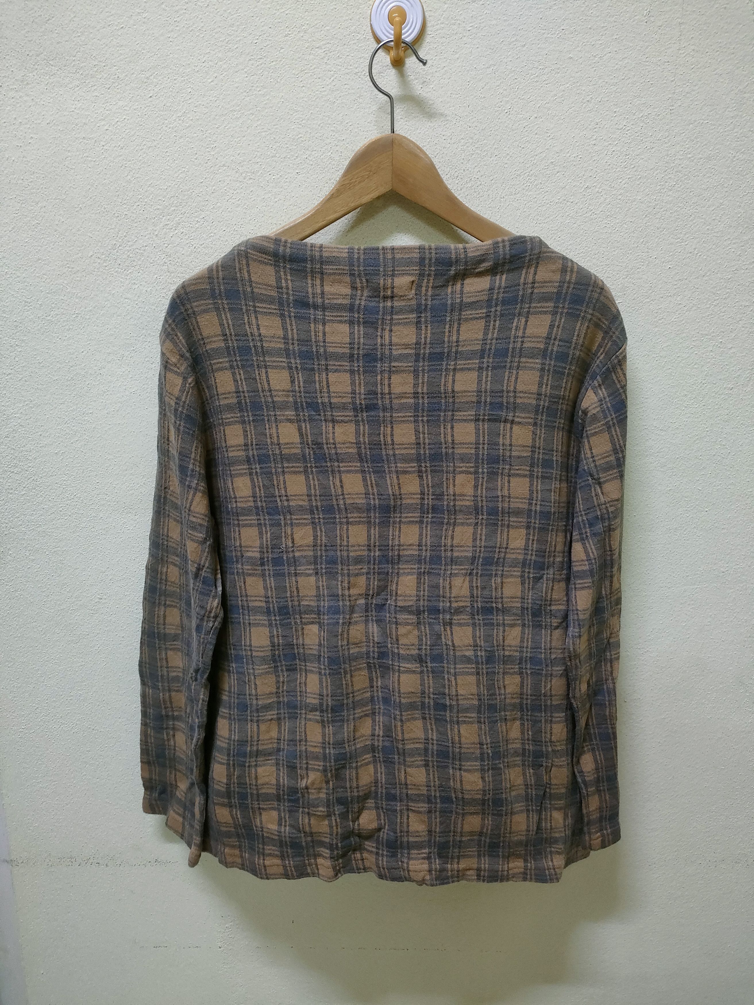 Issey Miyake Plantation Check Long Sleeve Size M / US 6-8 / IT 42-44 - 2 Thumbnail