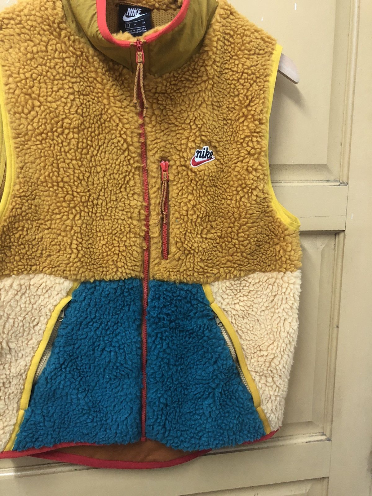 Nike Rare❗️Nike Multicolour Deep Pile Fleece Sherpa Vest Size US S / EU 44-46 / 1 - 9 Thumbnail