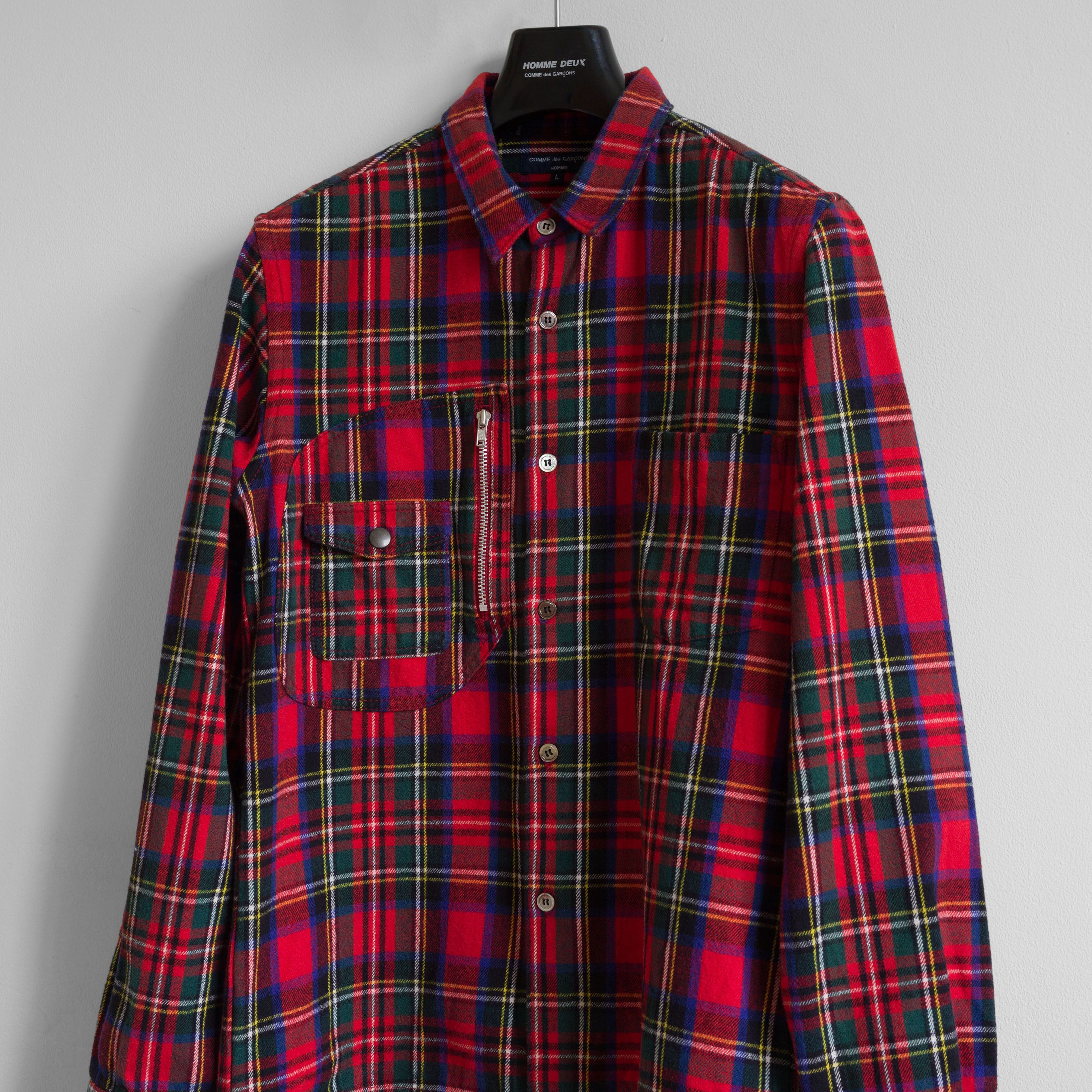 AW2005 COMME des GARÇONS HOMME HEAVY COTTON FLANNEL SHIRT