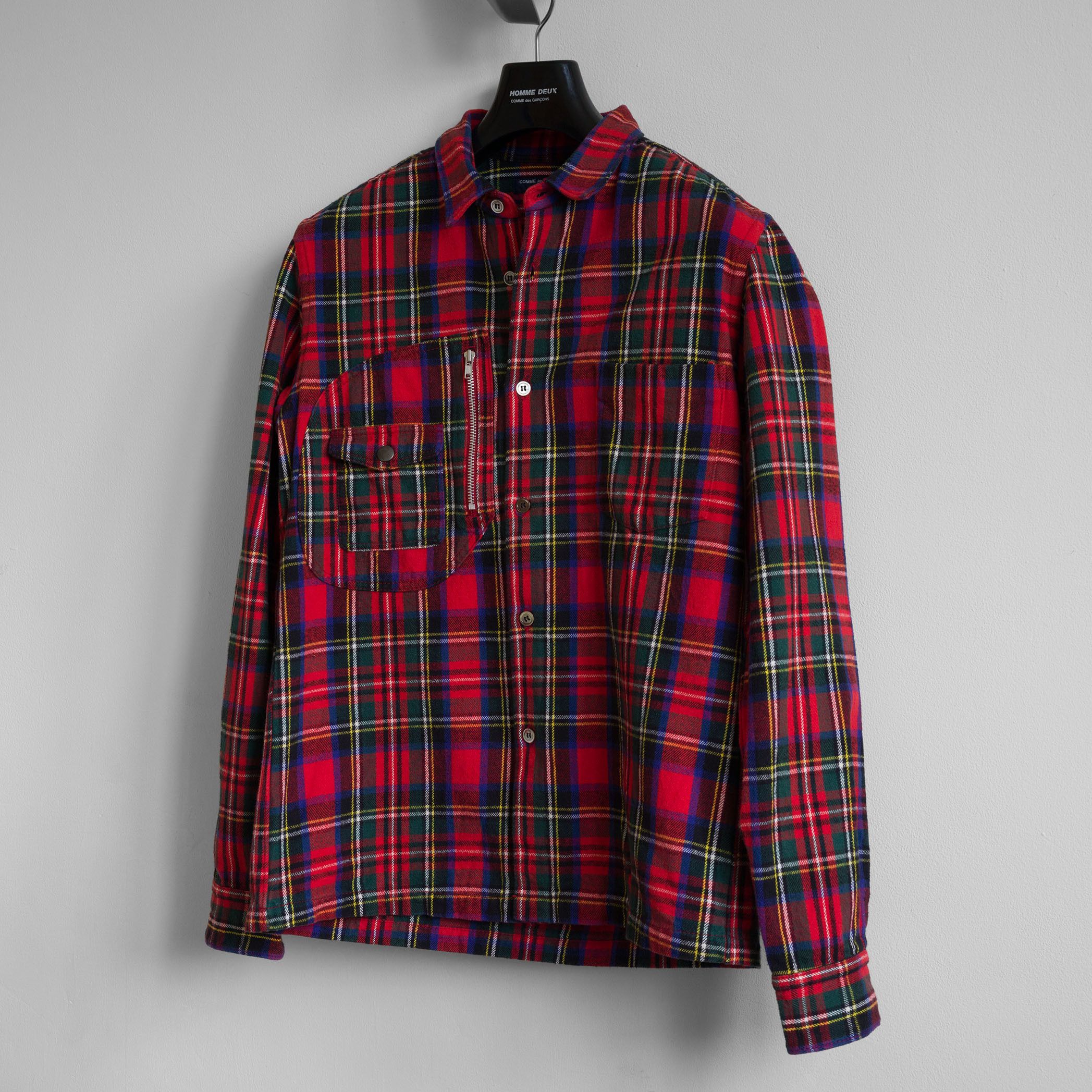 Comme des Garcons Homme AW2005 COMME des GARÇONS HOMME HEAVY COTTON FLANNEL SHIRT Size US L / EU 52-54 / 3 - 2 Thumbnail