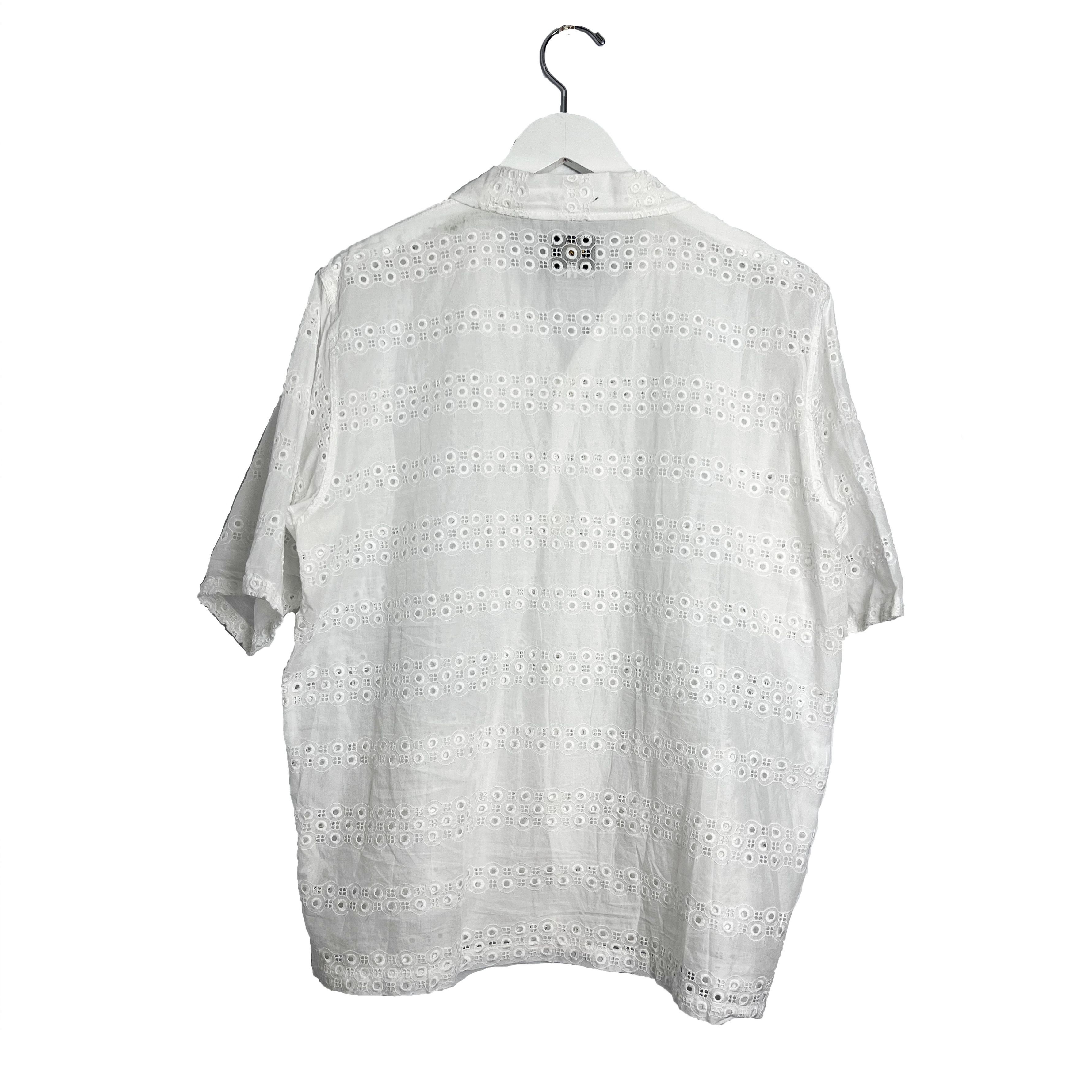 Needles White Lace Cabana Camp Collar Shirt Size US L / EU 52-54 / 3 - 2 Thumbnail