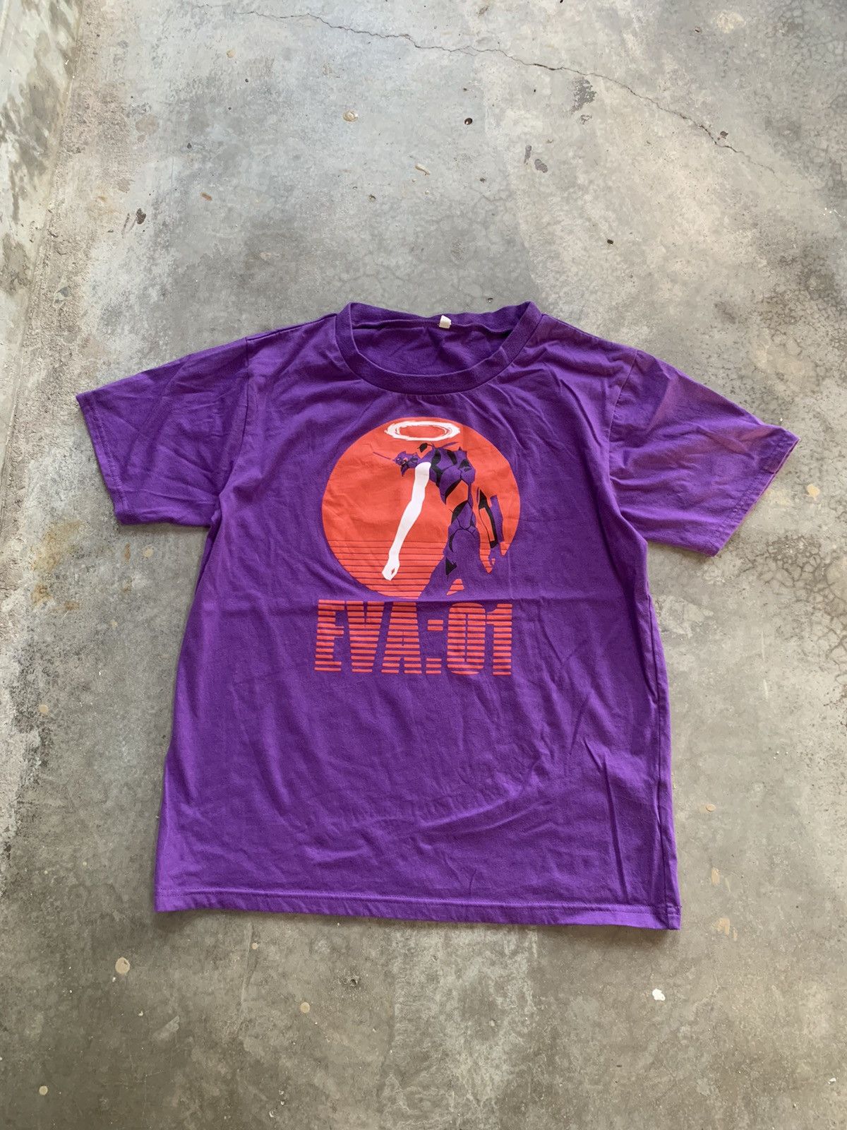 image of Anima x Vintage Evangelion 01 Tshirt in Purple, Men's (Size Small)