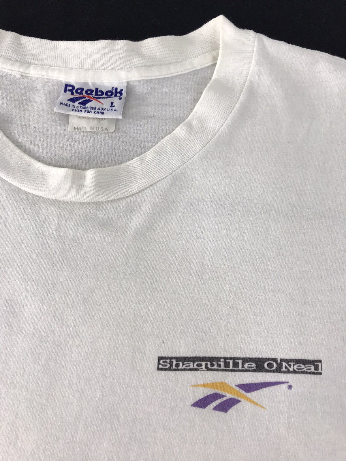 Reebok Reebok Shaquille O’Neal 34 Big Logo Tee Printed Size XL Size US XL / EU 56 / 4 - 4 Thumbnail