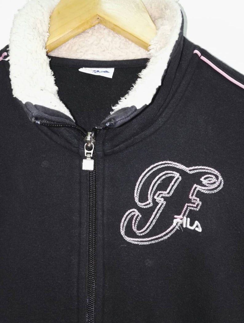 Fila Vintage FILA Embroidered Logo Zipper Big Logo for Girl(311) Size US L / EU 52-54 / 3 - 2 Thumbnail