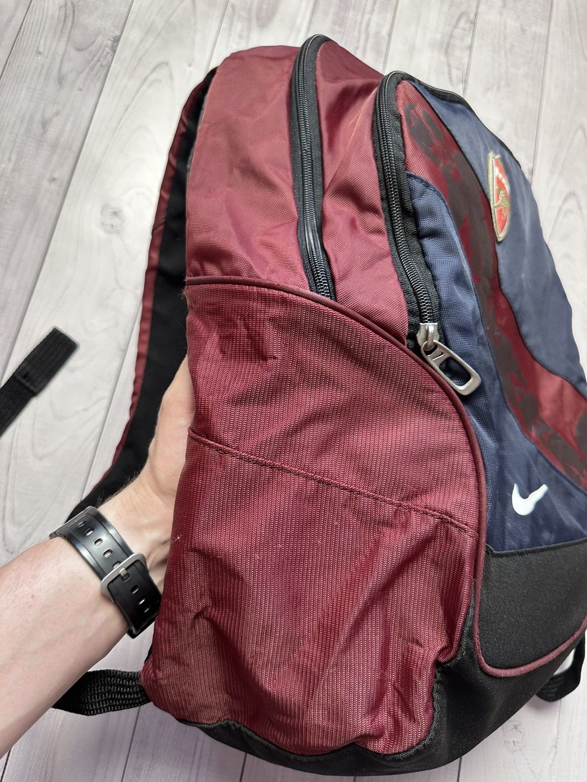 Nike × Vintage Vintage Nike Arsenal soccer bagpack rare Size ONE SIZE - 4 Thumbnail
