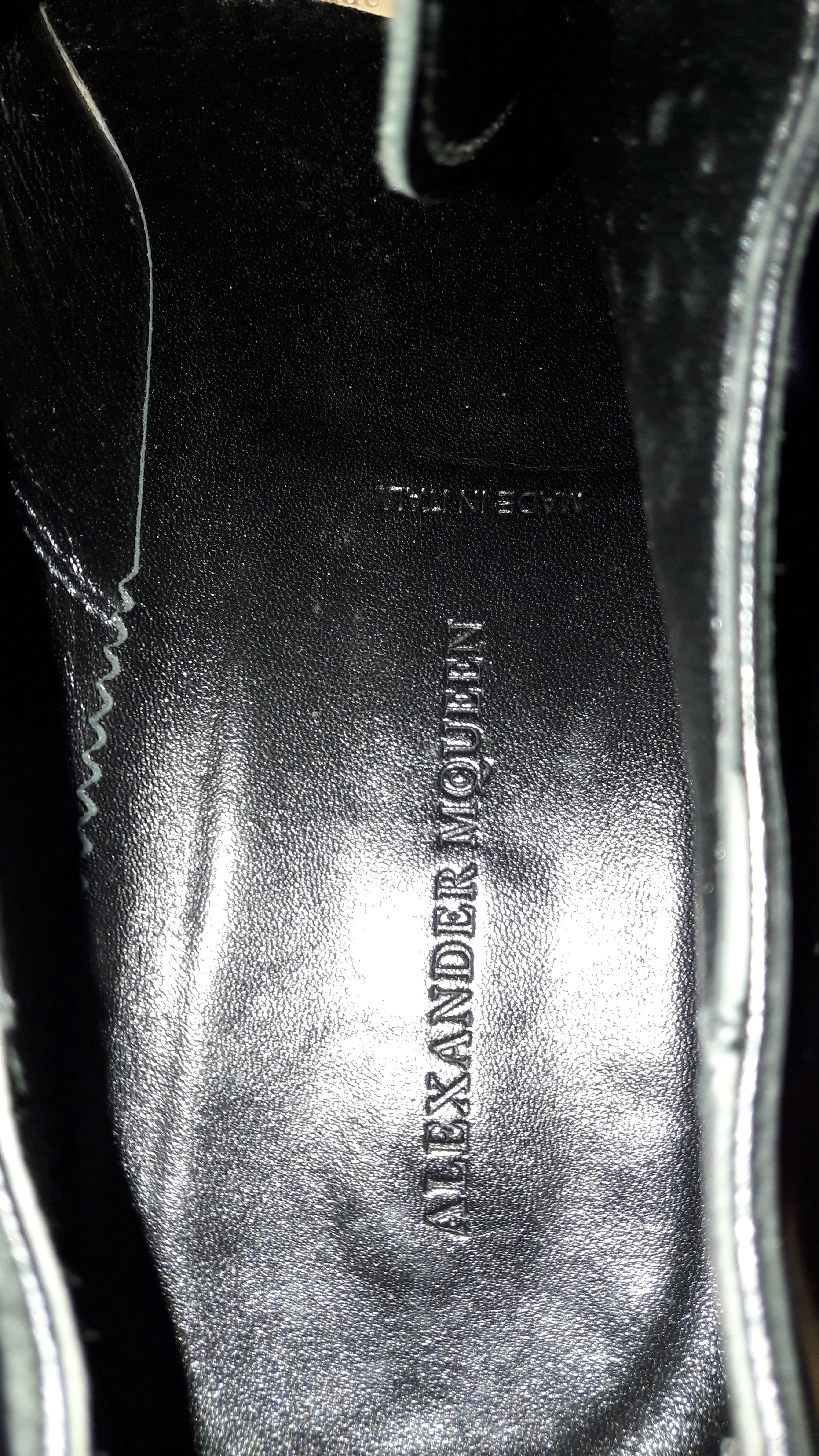 Alexander McQueen Alexander McQueen Black Derby Size 41 Made In Italy Size US 8 / EU 41 - 4 Thumbnail