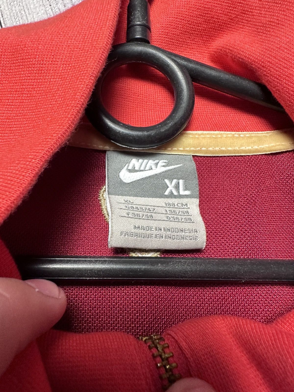 Nike × Vintage Vintage Nike Ronaldinho track jacket size XL red rare r10 Size US XL / EU 56 / 4 - 9 Thumbnail