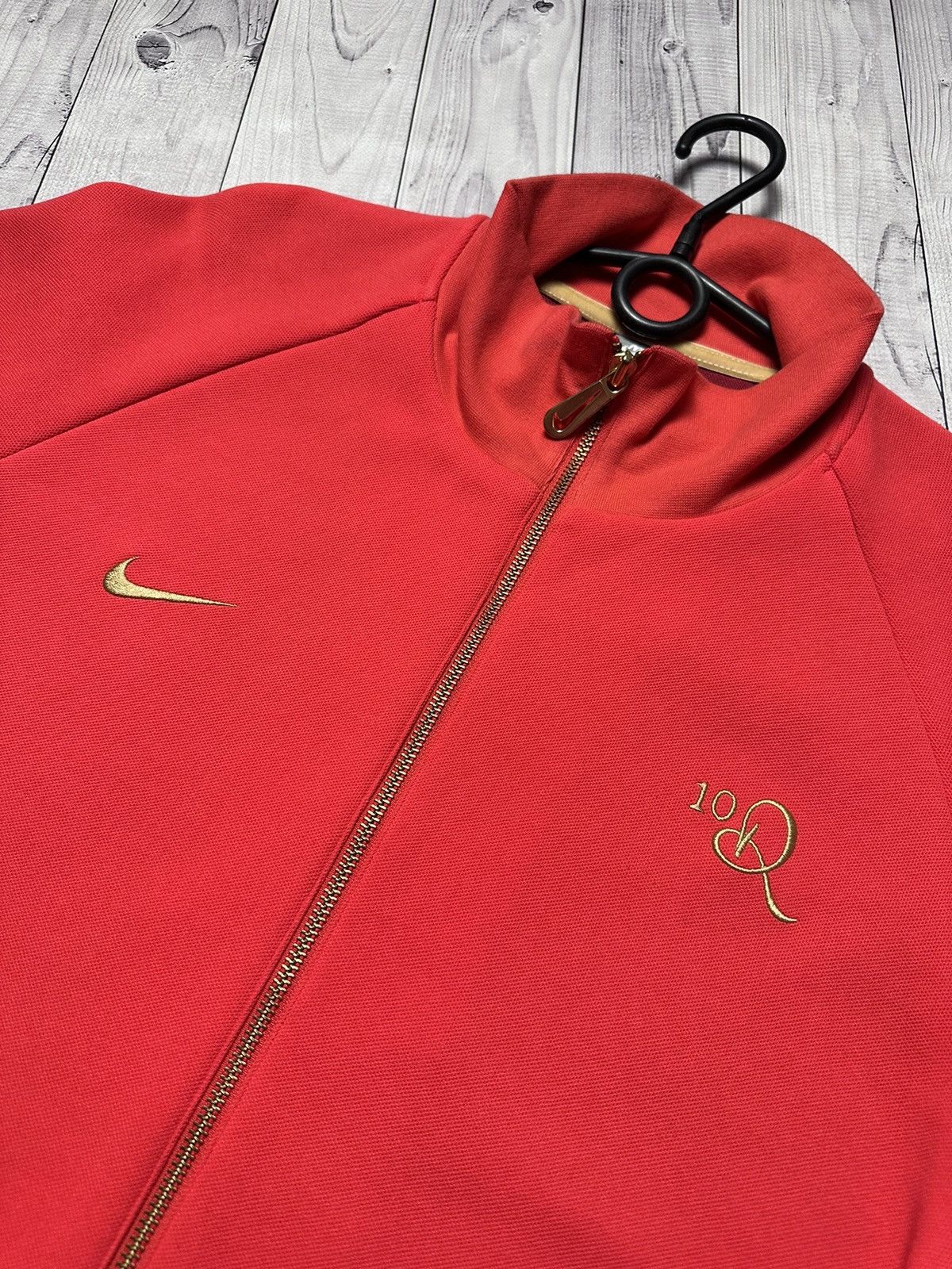 Nike × Vintage Vintage Nike Ronaldinho track jacket size XL red rare r10 Size US XL / EU 56 / 4 - 7 Thumbnail