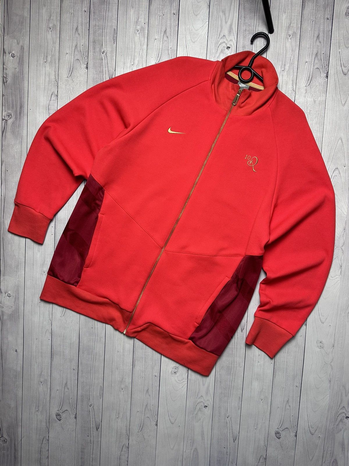 Nike × Vintage Vintage Nike Ronaldinho track jacket size XL red rare r10 Size US XL / EU 56 / 4 - 1 Thumbnail