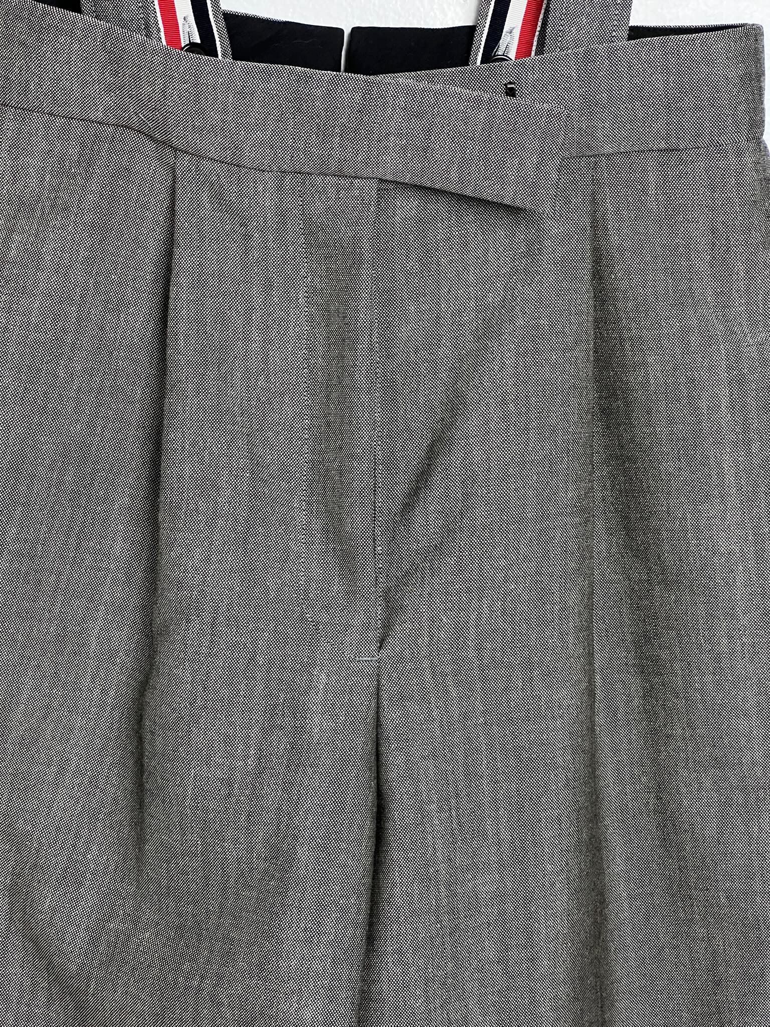 Thom Browne Wool Blend Trousers with Suspenders Size 26" / US 2 / IT 38 - 6 Thumbnail