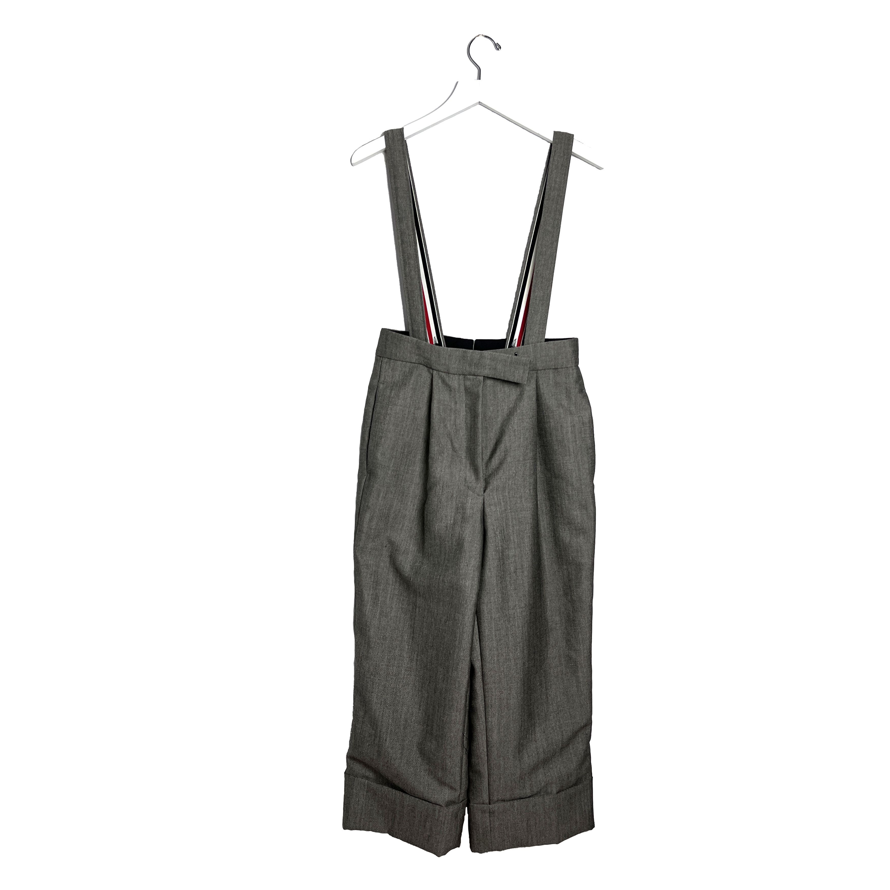 Thom Browne Wool Blend Trousers with Suspenders Size 26" / US 2 / IT 38 - 1 Thumbnail