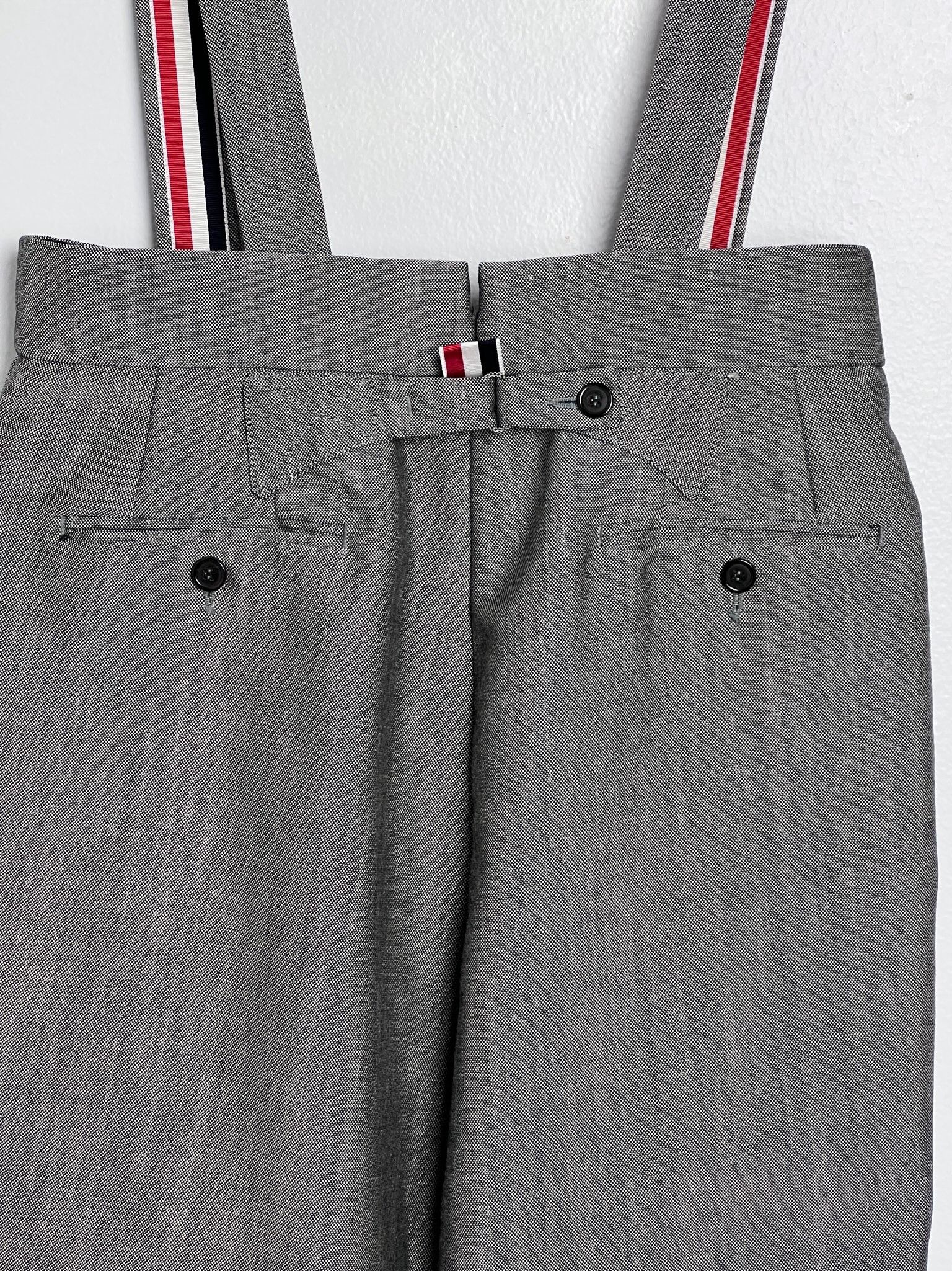 Thom Browne Wool Blend Trousers with Suspenders Size 26" / US 2 / IT 38 - 7 Thumbnail