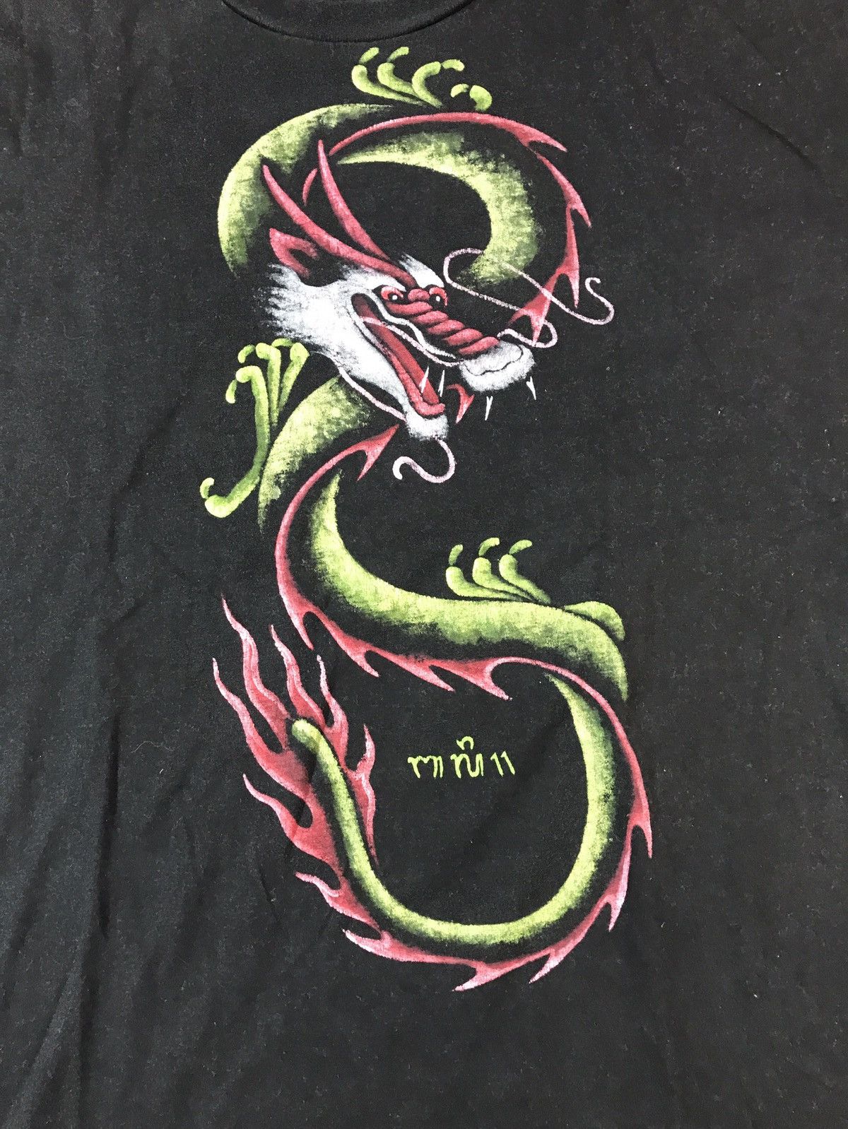 JNCO × Japanese Brand × Vintage Vintage 90s Japanese Dragon Movie t-shirt Size US XXL / EU 58 / 5 - 2 Thumbnail