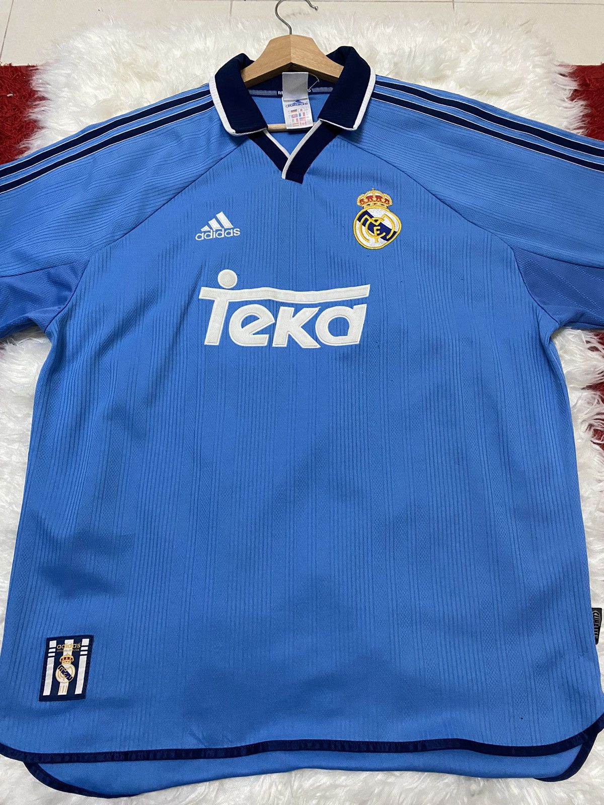 Adidas × Vintage VINTAGE 99-00s AWAY JERSEY OF FIGO REAL MADRID Size US L / EU 52-54 / 3 - 3 Thumbnail