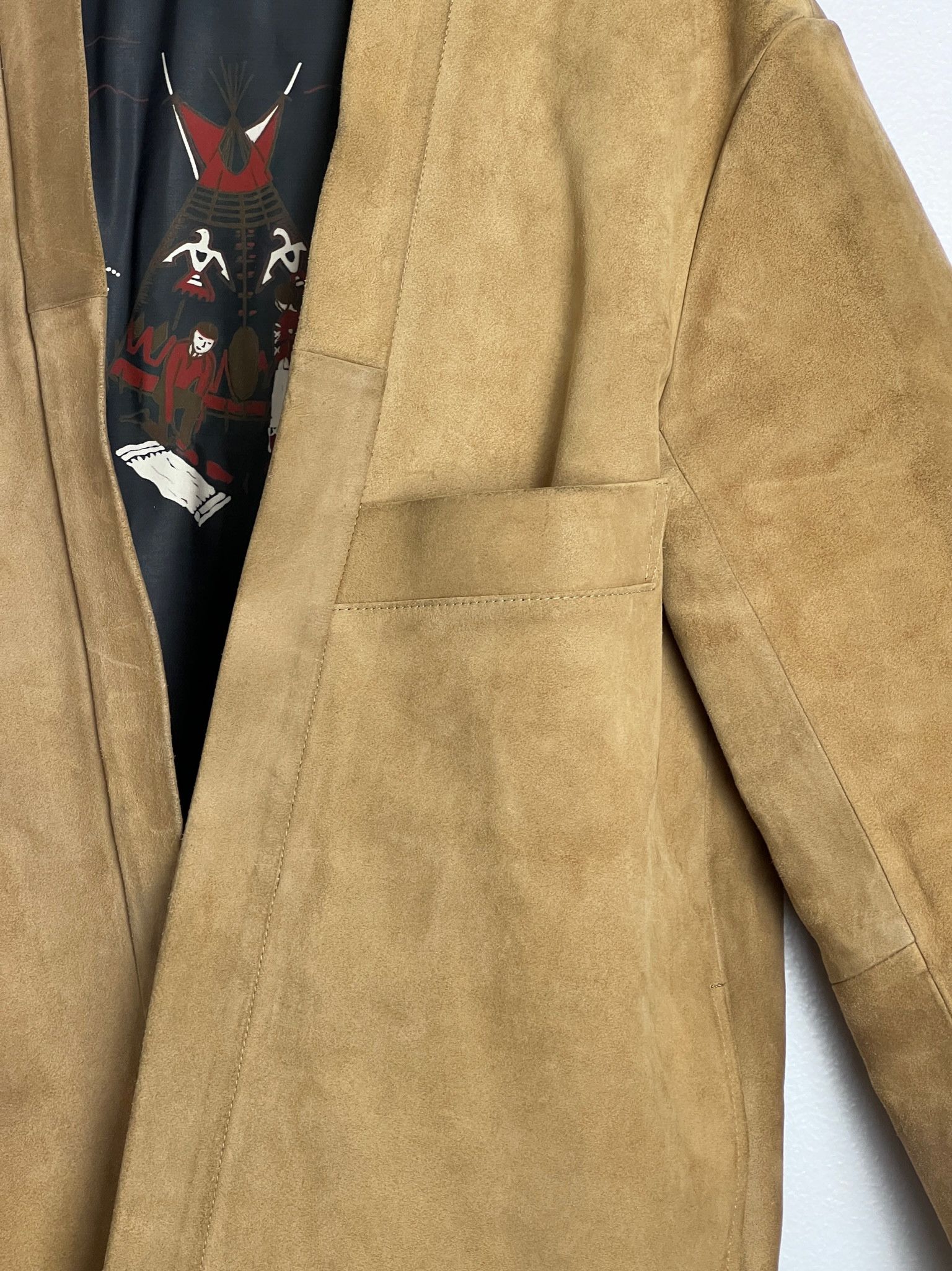 Kapital Roughout Leather Sha-Ka Kimono Jacket Size US L / EU 52-54 / 3 - 3 Thumbnail