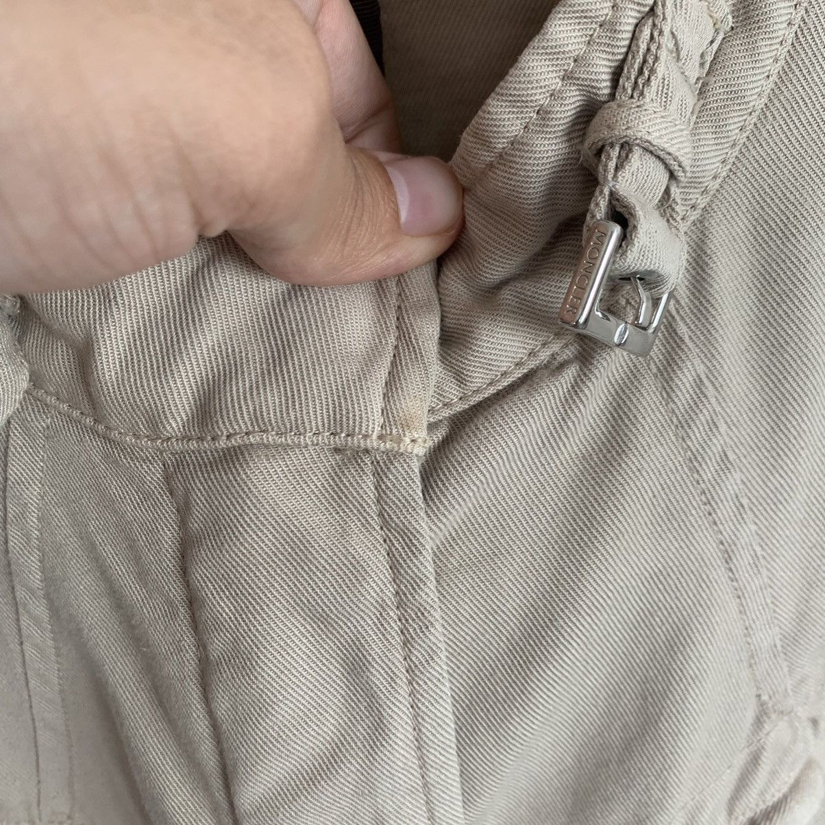 Moncler 🔴 MONCLER Jacket Coat Multipocket Belt Linen Beige Zip M Size M / US 6-8 / IT 42-44 - 10 Thumbnail