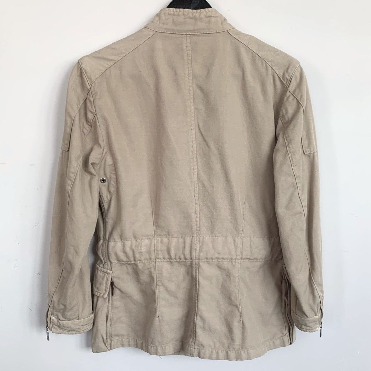Moncler 🔴 MONCLER Jacket Coat Multipocket Belt Linen Beige Zip M Size M / US 6-8 / IT 42-44 - 6 Thumbnail