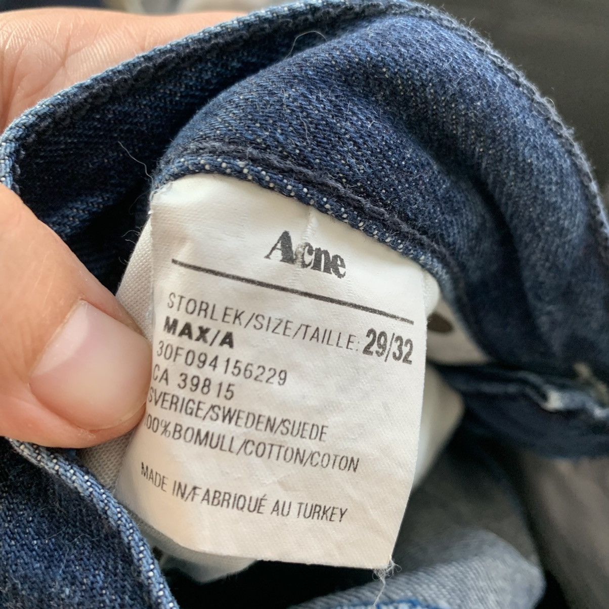 Acne Studios Acne Studios Jeans Denim Pants MAX/A Blue Size 29/32 Size 28" / US 6 / IT 42 - 4 Thumbnail