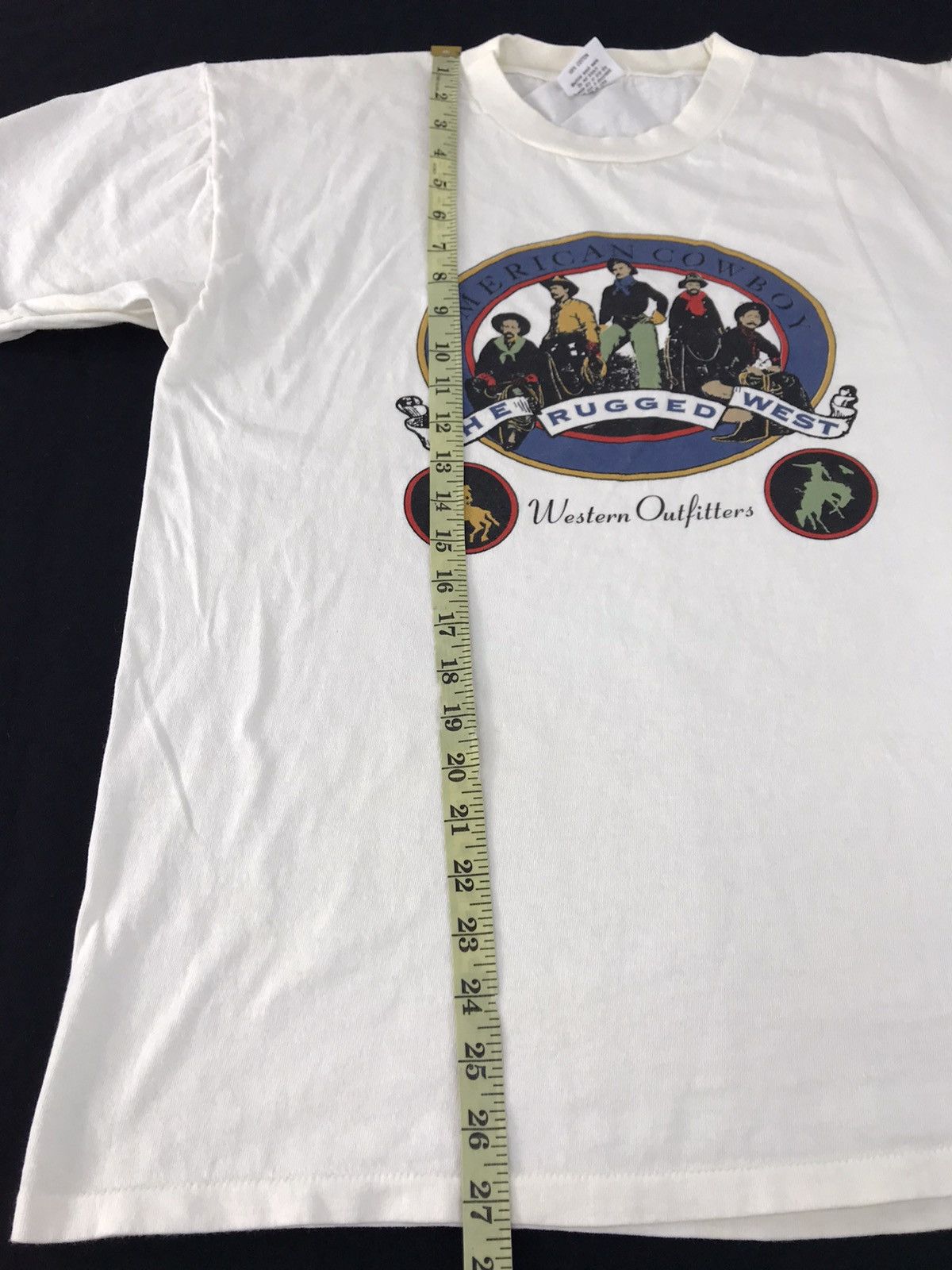 Vintage American Cowboy Rugged Western Wear Fits Tee Size L Size US L / EU 52-54 / 3 - 7 Thumbnail