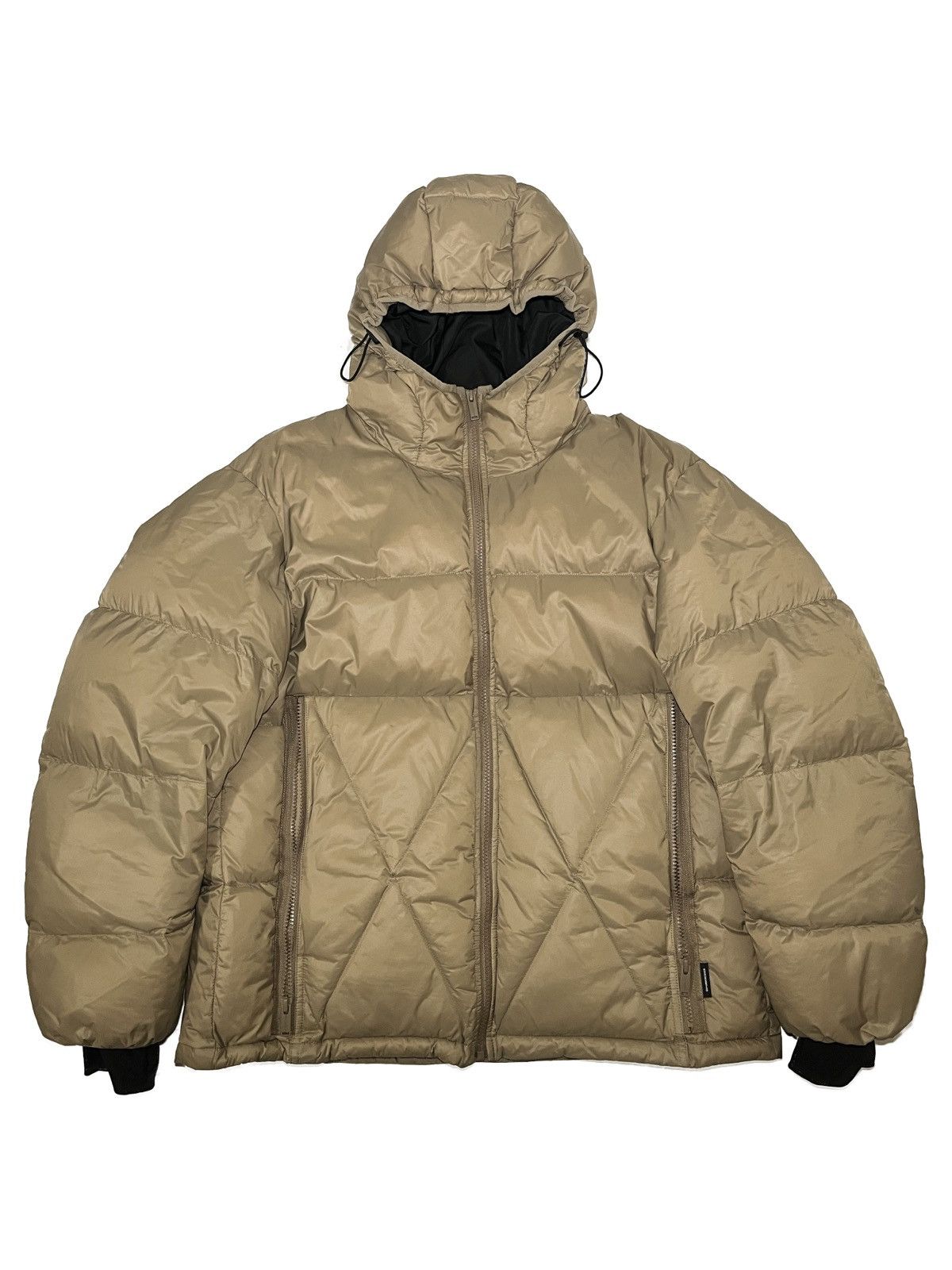 Image of Undercover Gu Padded Puffer Jacket Beige in Tan, Men's (Size XL)