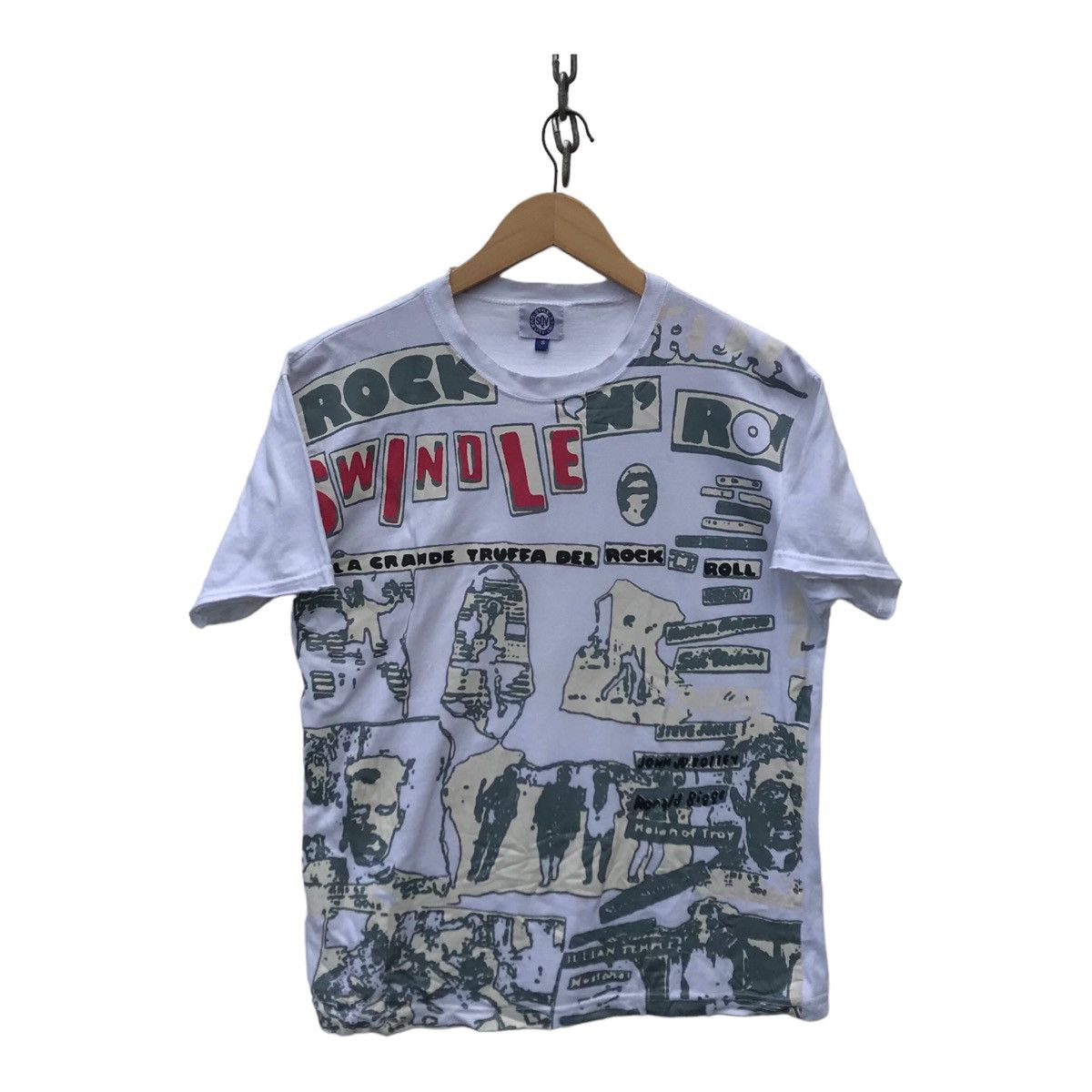 Seditionaries Rock And Roll Swindle Sex Pistols Film Overprinted Punk Tee Size US S / EU 44-46 / 1 - 1 Thumbnail