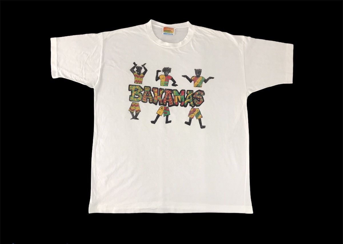Vintage Bahamas Souvenir Tribe Aztec Tee Printed Unisex Wear Size US XL / EU 56 / 4 - 1 Thumbnail