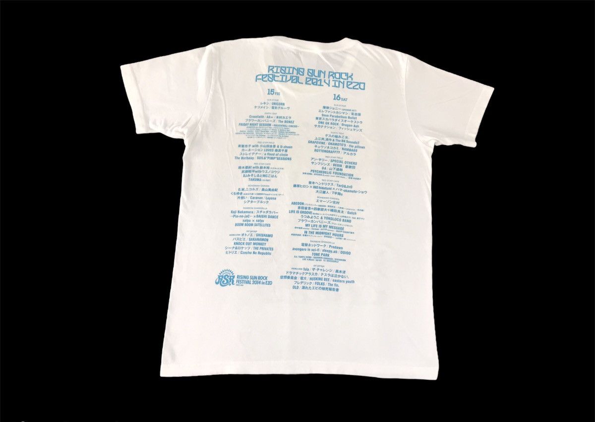 Band Tees Rising Sun Rock Festival 2014 Ezo Japanese Band Line Up Tee Size US M / EU 48-50 / 2 - 3 Thumbnail