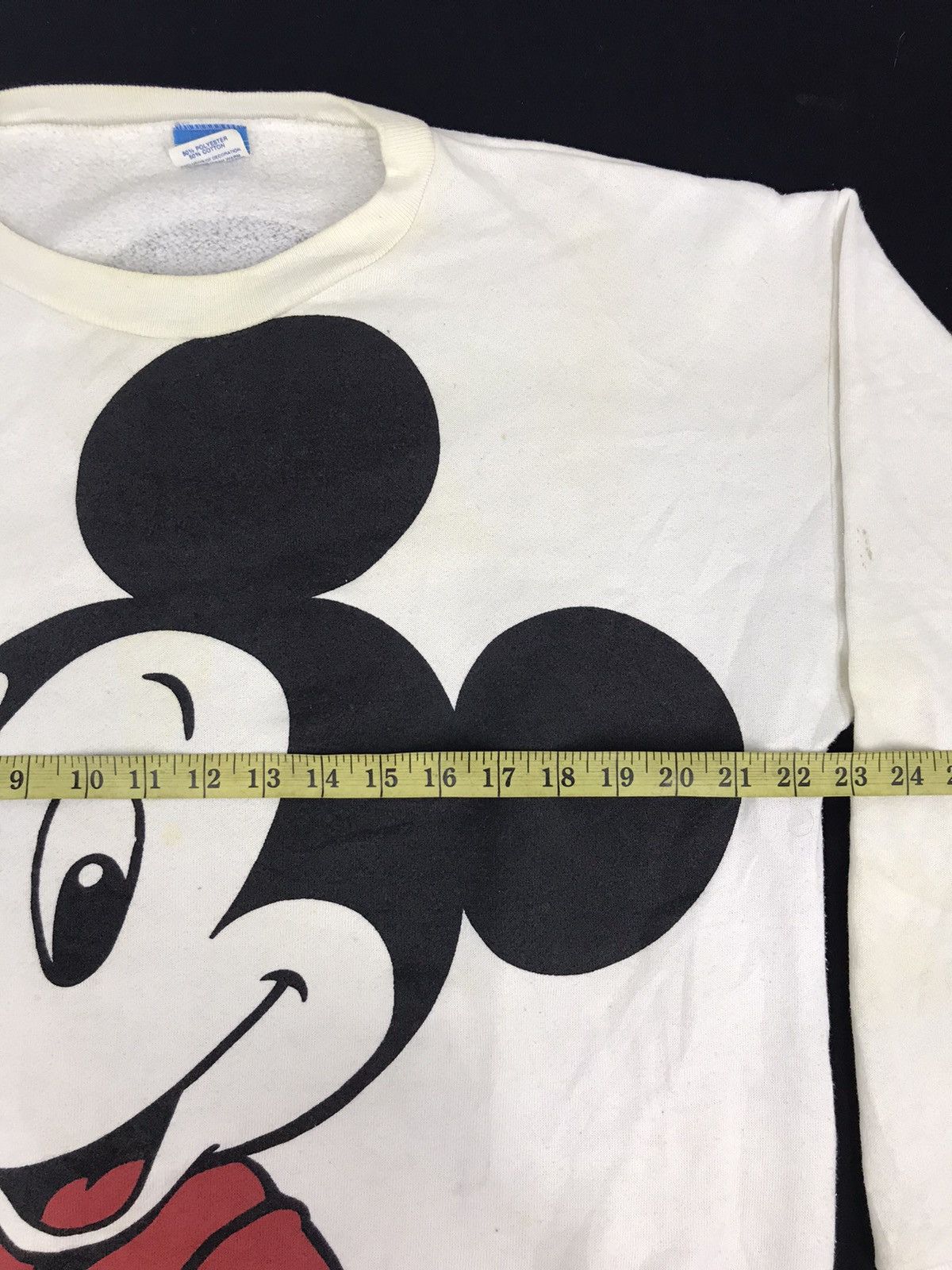 Mickey Mouse Vintage 80s Disney Mickey Mouse Sweatshirt Big Printed Size US L / EU 52-54 / 3 - 6 Thumbnail