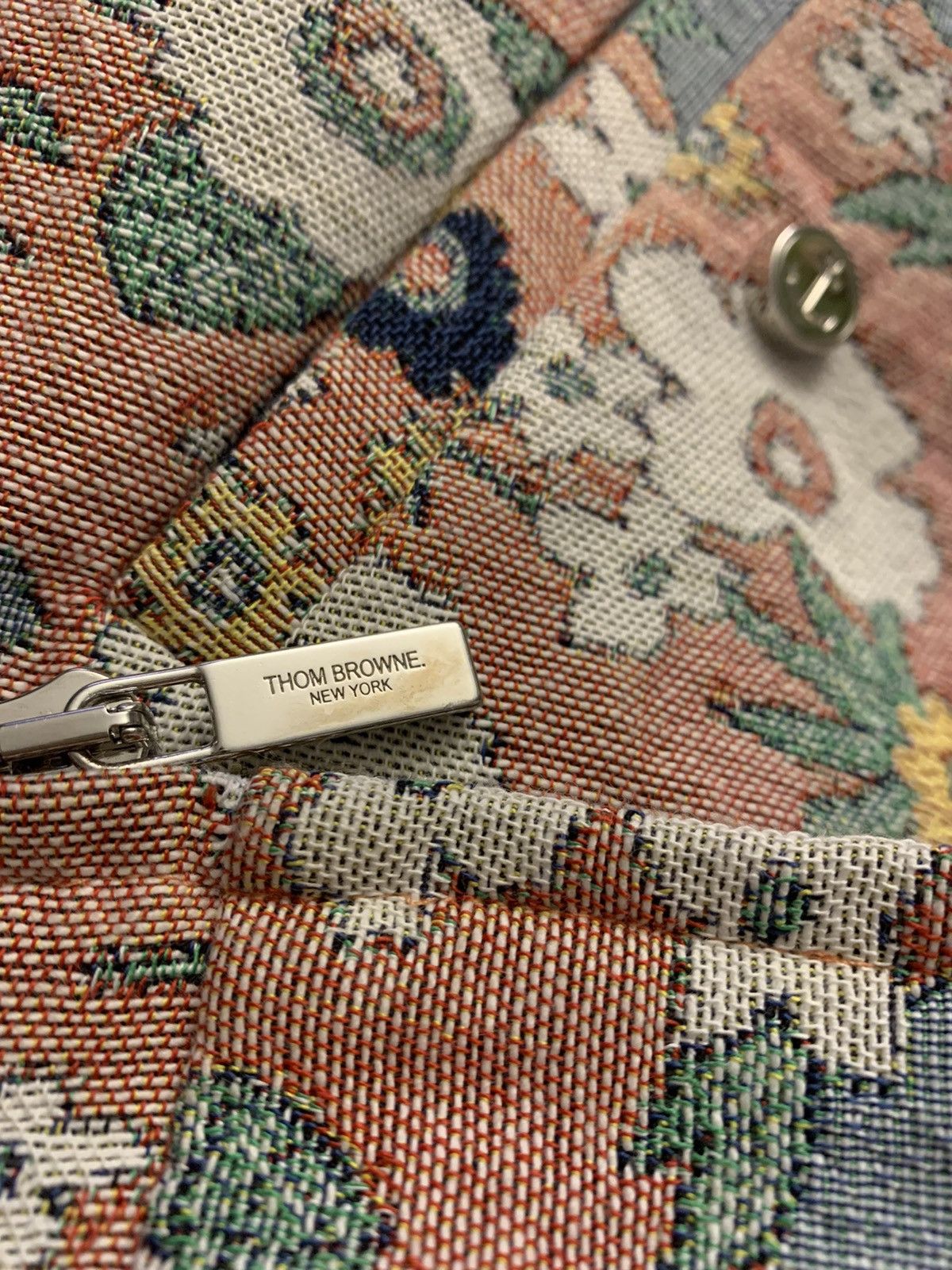 Thom Browne Floral Jacquard Tapestry Bomber Jacket Size US S / EU 44-46 / 1 - 9 Thumbnail