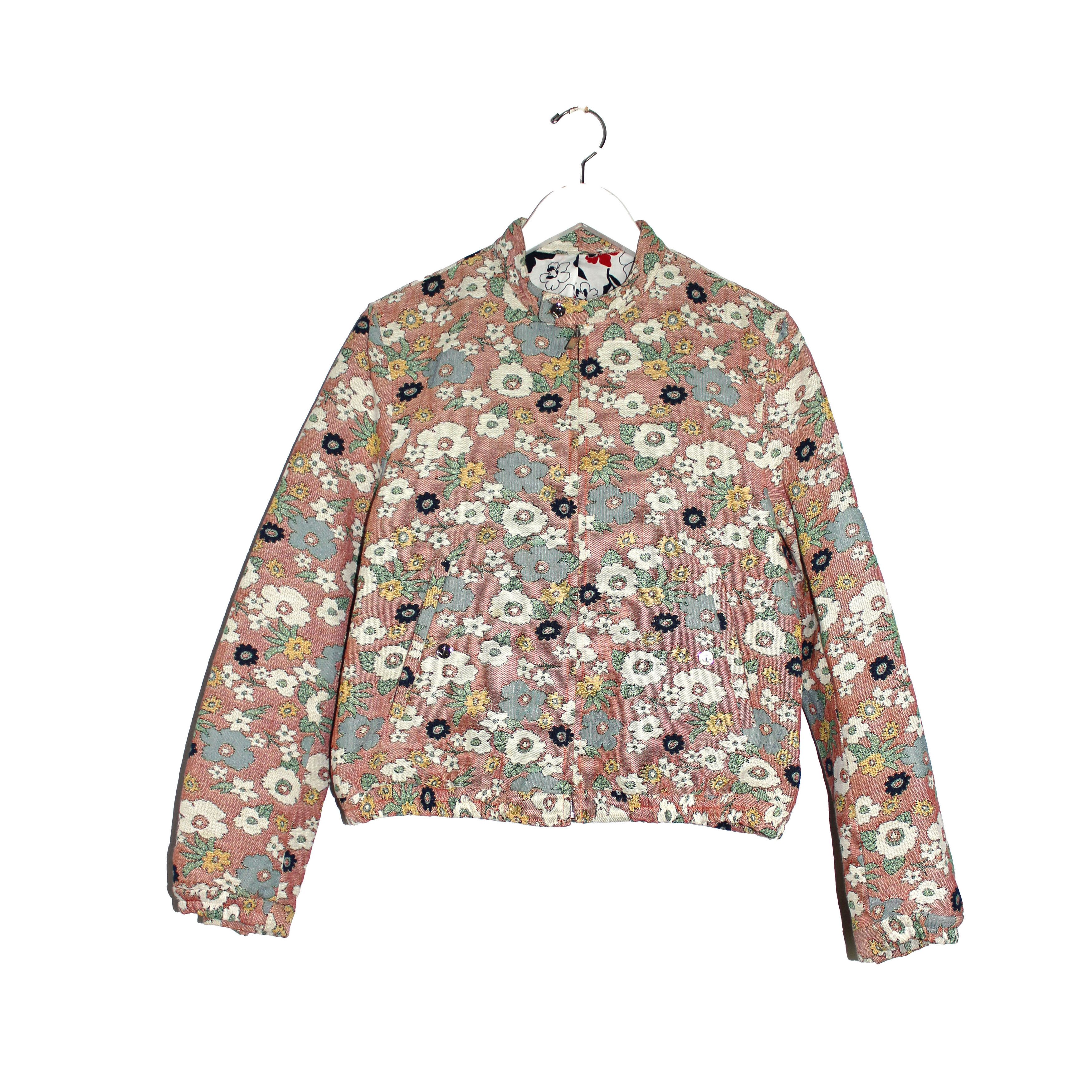 Thom Browne Floral Jacquard Tapestry Bomber Jacket Size US S / EU 44-46 / 1 - 1 Thumbnail