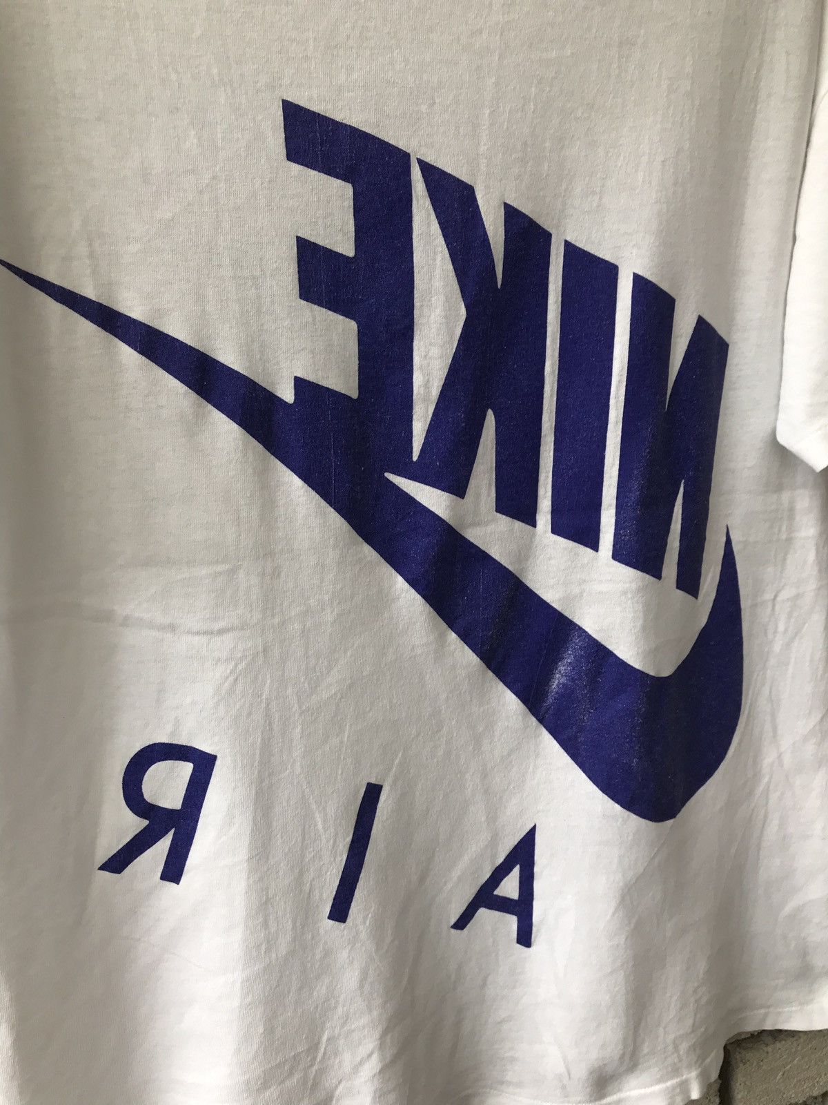 Nike × Vintage Vintage 90s Nike Air Swoosh Big Logo Spell Out Size US L / EU 52-54 / 3 - 5 Thumbnail