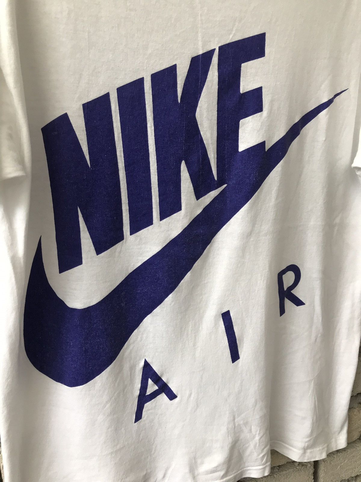 Nike × Vintage Vintage 90s Nike Air Swoosh Big Logo Spell Out Size US L / EU 52-54 / 3 - 2 Thumbnail