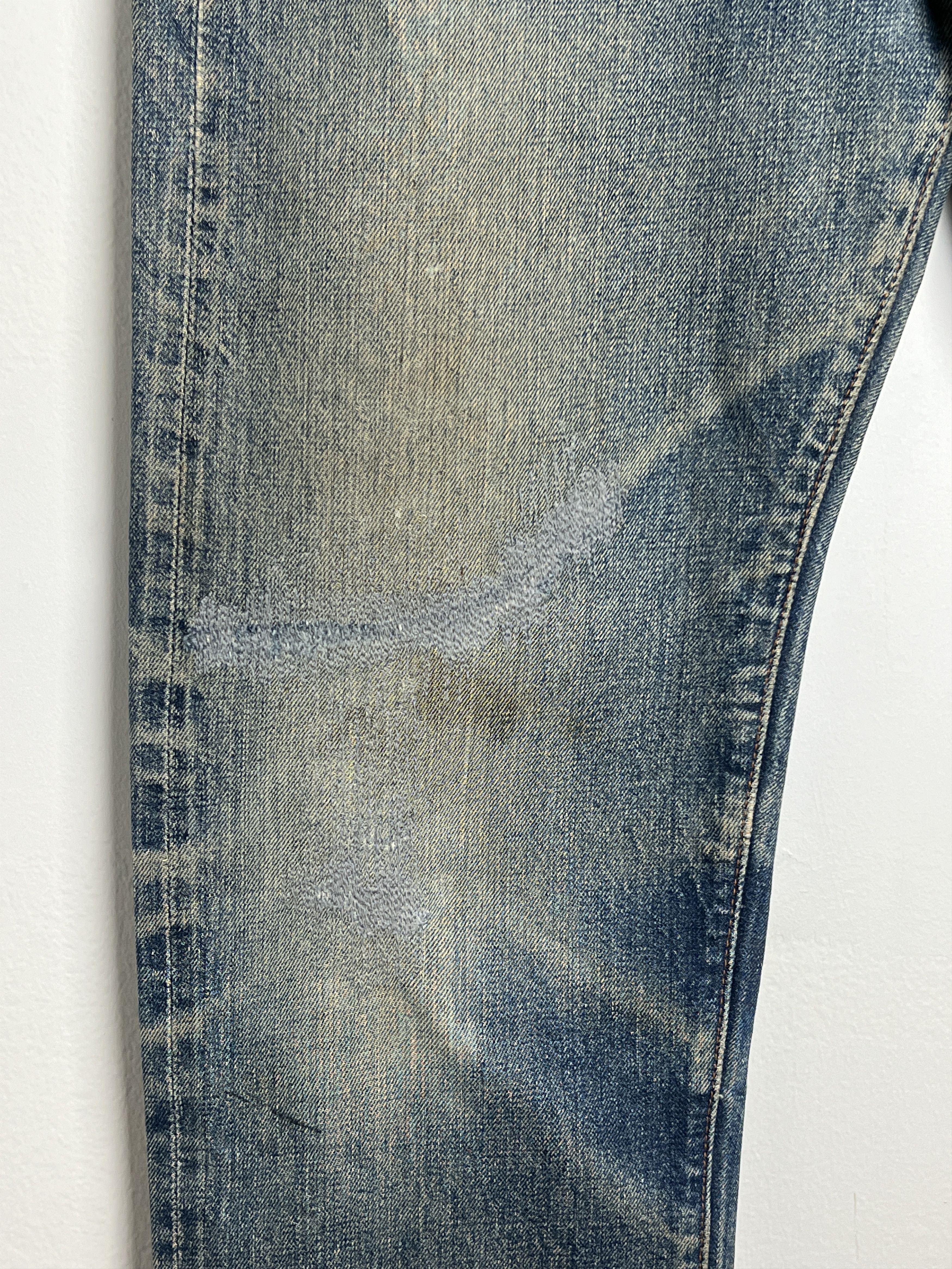 Levi's 1960s Levi's 501 Distressed Redline Selvedge Big E #8 Denim Size US 32 / EU 48 - 4 Thumbnail
