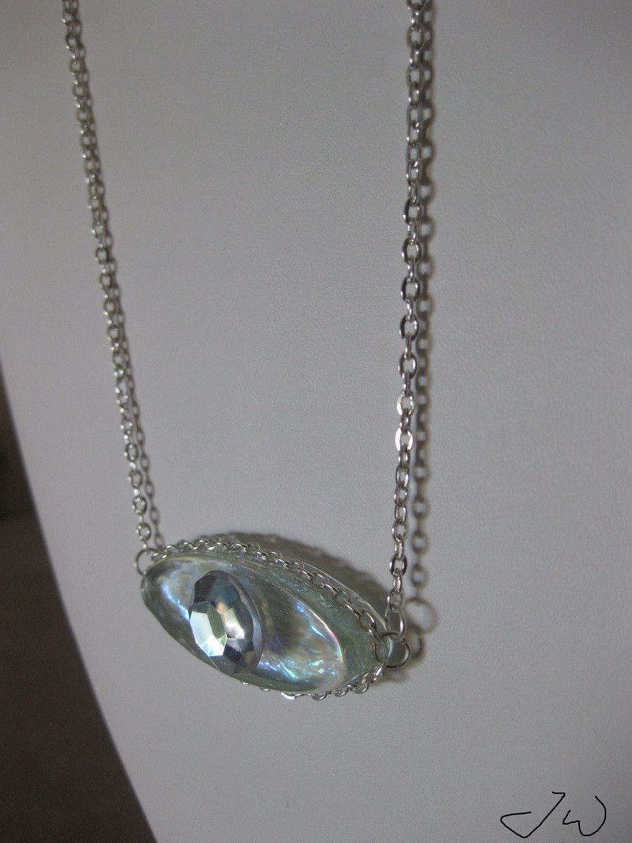 Handmade Evil Eye Chain necklace Size ONE SIZE - 2 Thumbnail