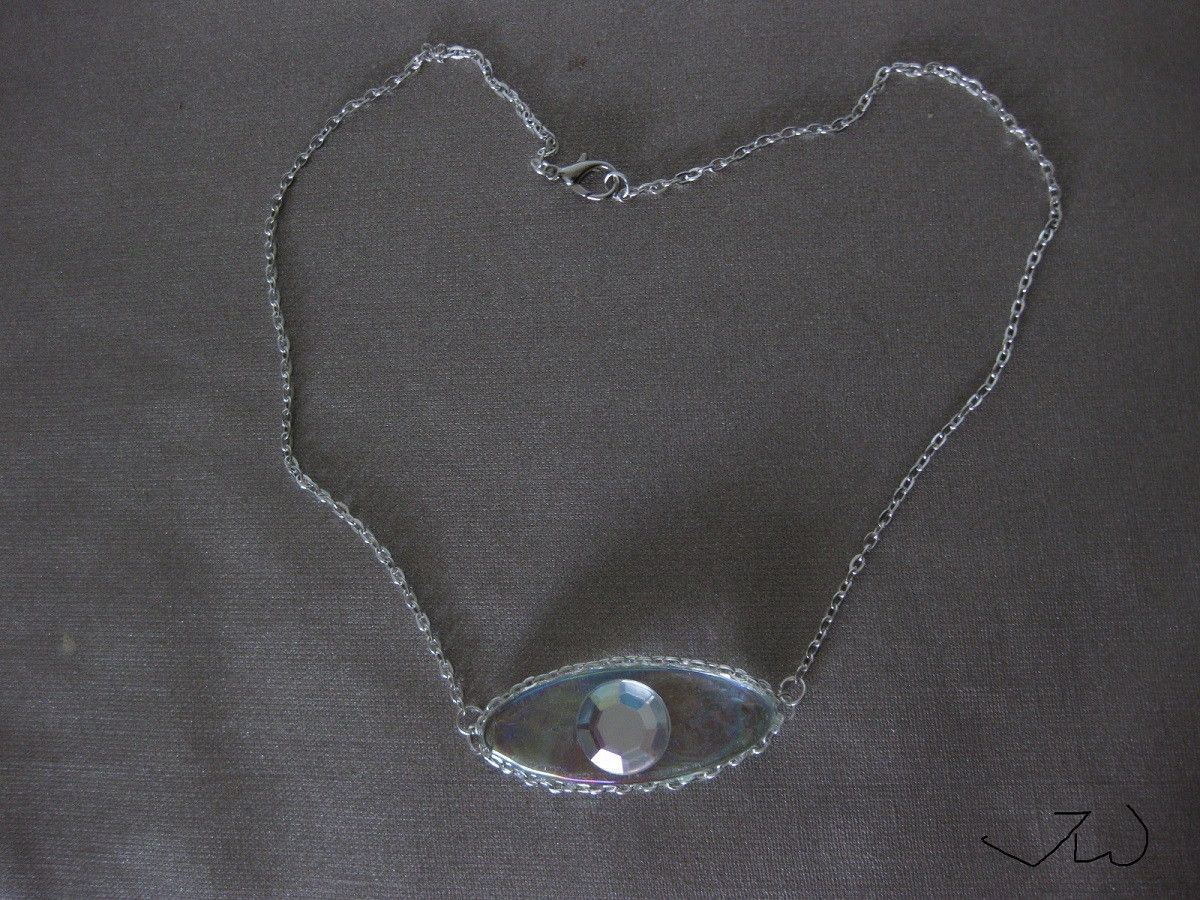 Handmade Evil Eye Chain necklace Size ONE SIZE - 5 Thumbnail