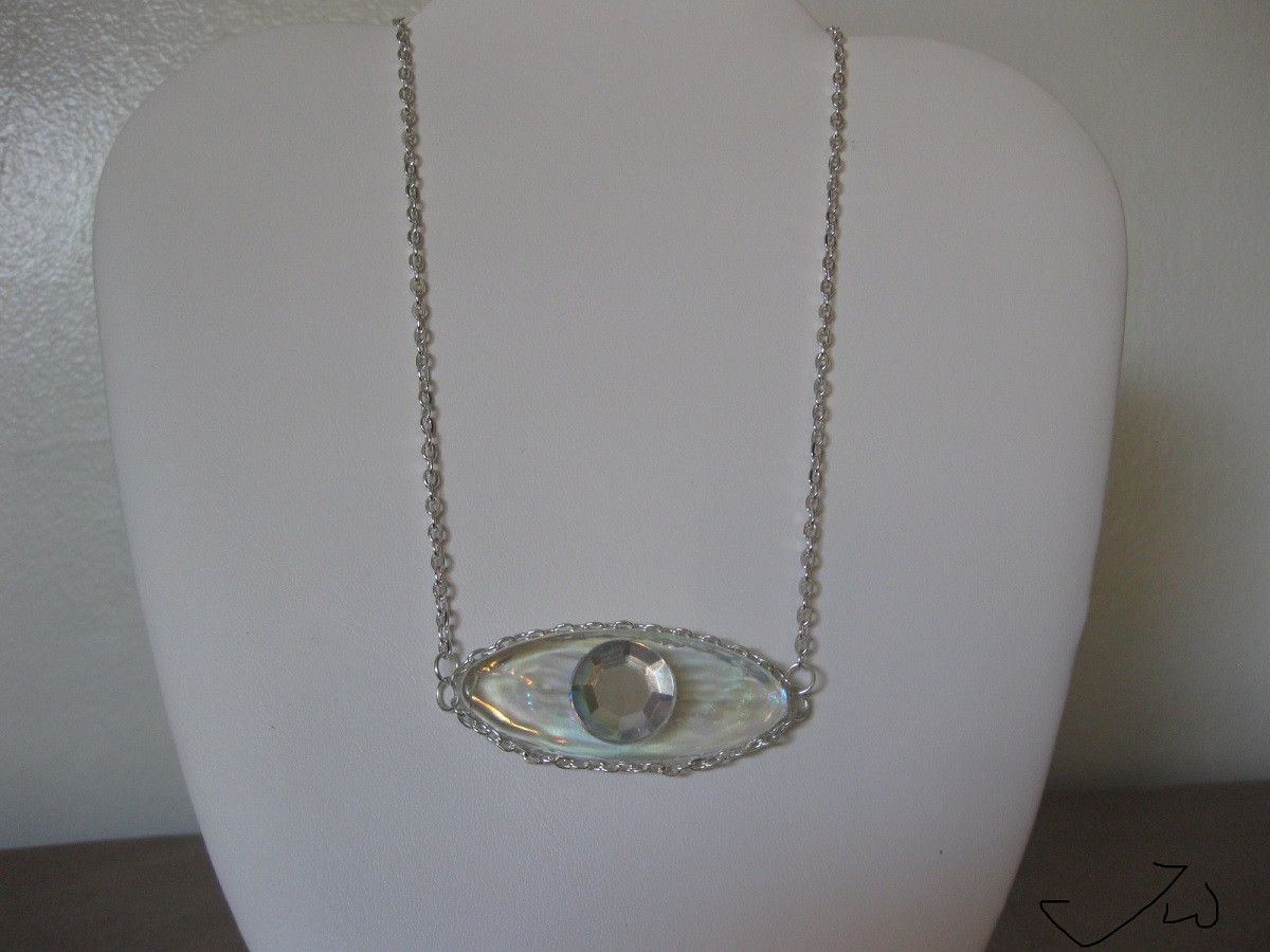Handmade Evil Eye Chain necklace Size ONE SIZE - 1 Thumbnail